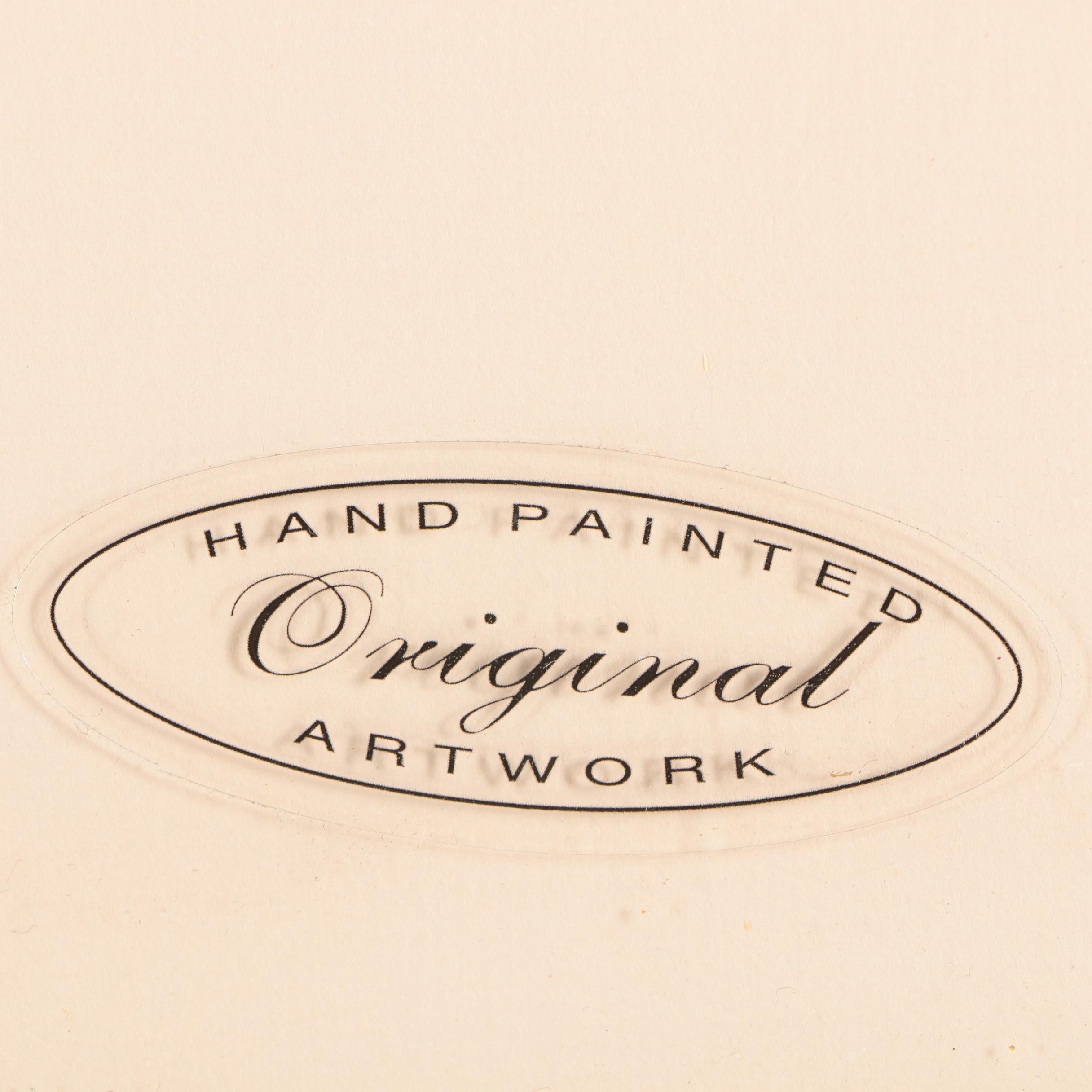 Embellished Lithograph "Palmetto"