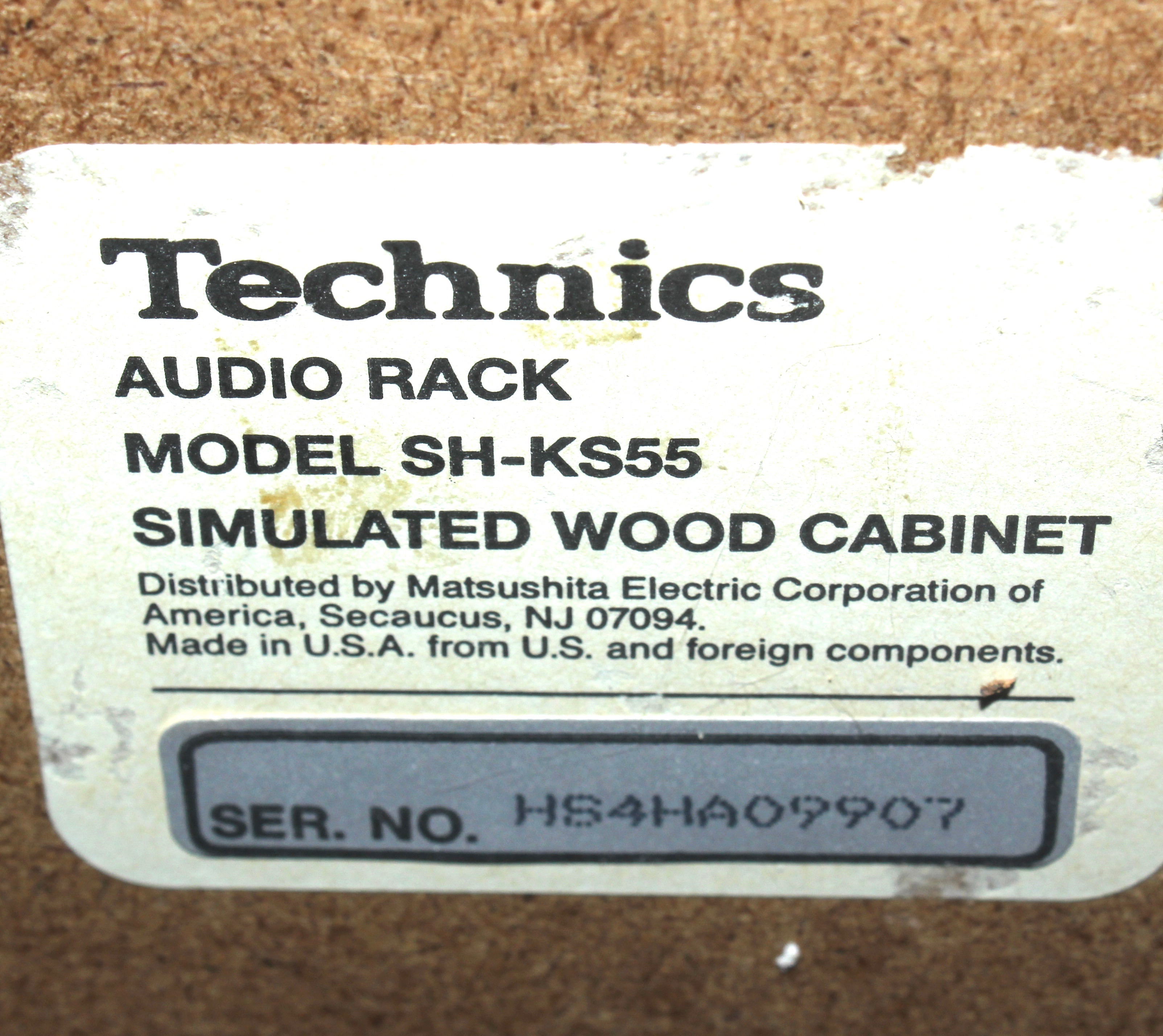 Vintage Technics Stereo System, Cabinet and Speakers