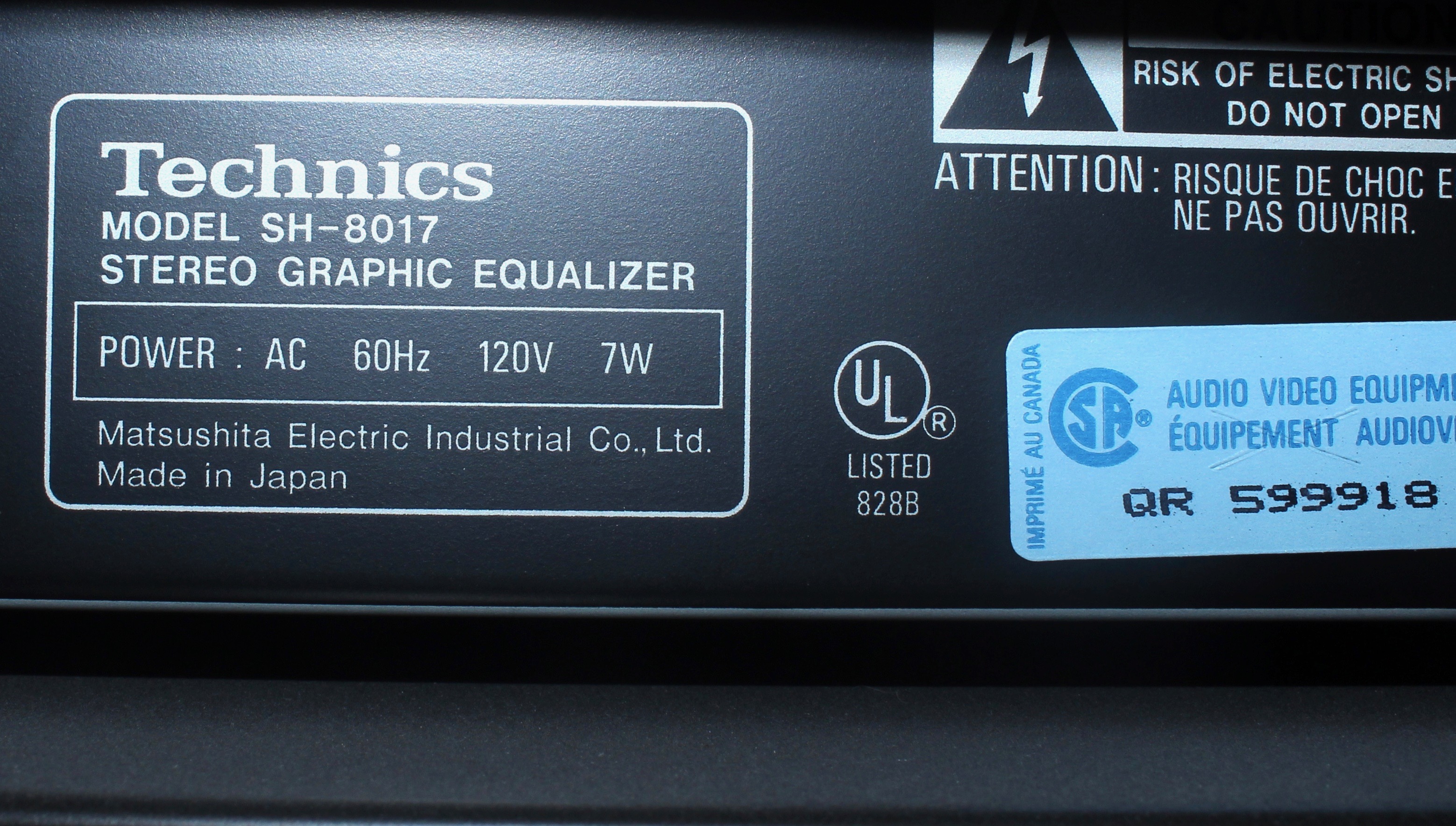 Vintage Technics Stereo System, Cabinet and Speakers