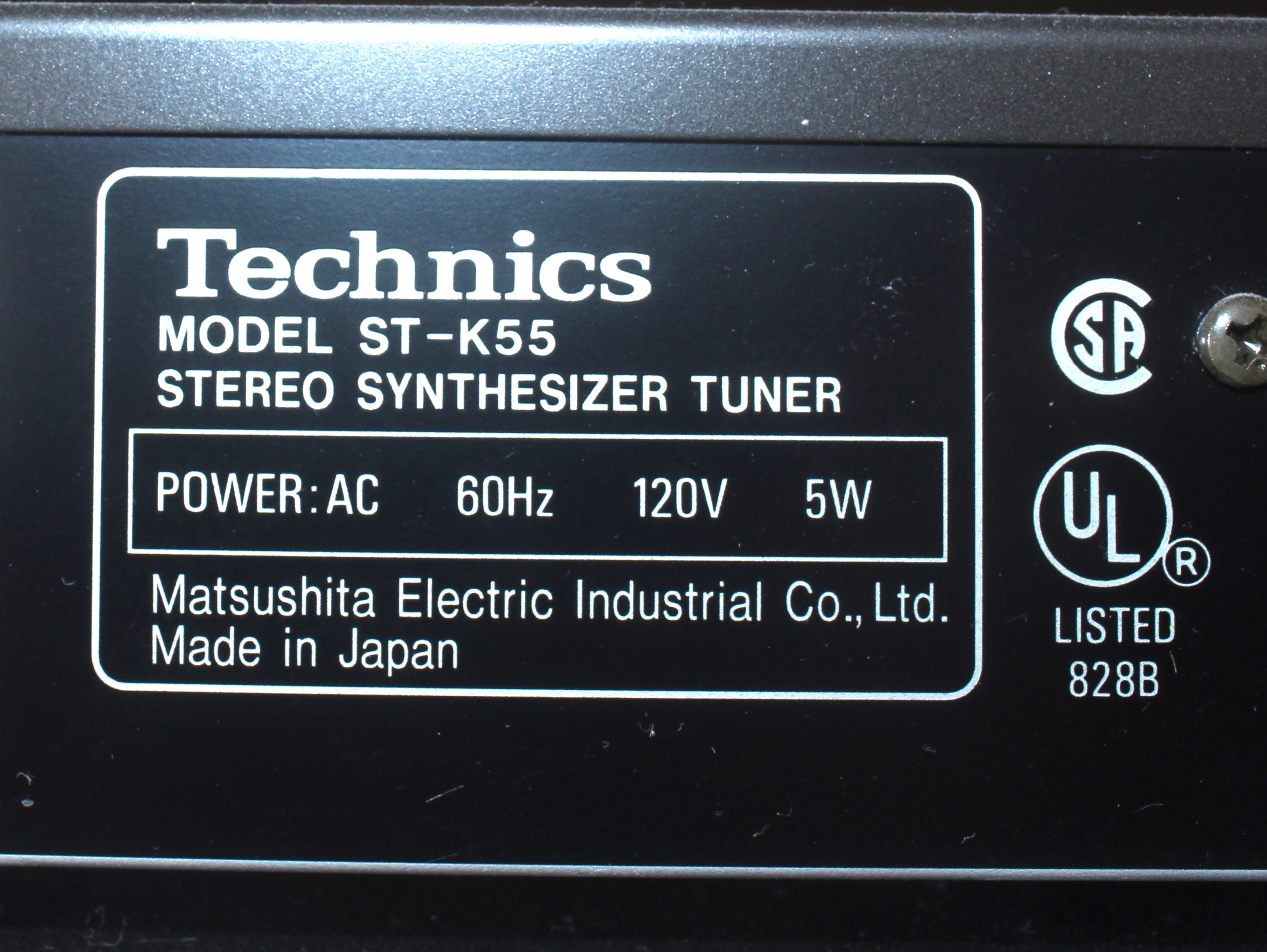 Vintage Technics Stereo System, Cabinet and Speakers