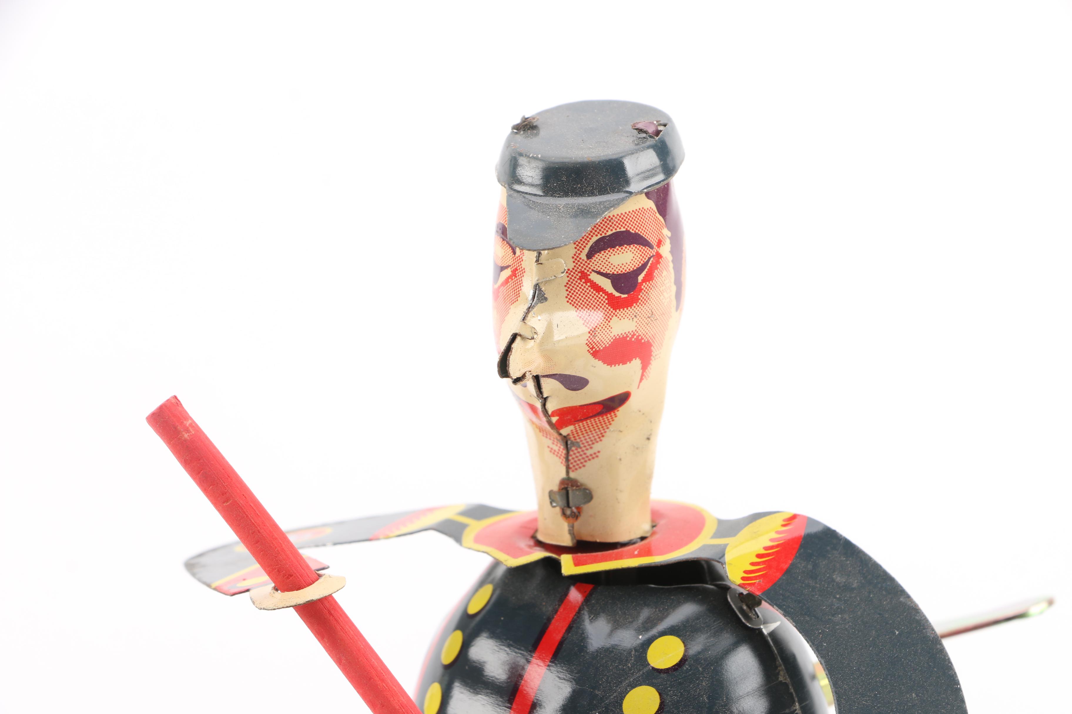 Vintage Street Sweeper Tin Litho Toy by Paya