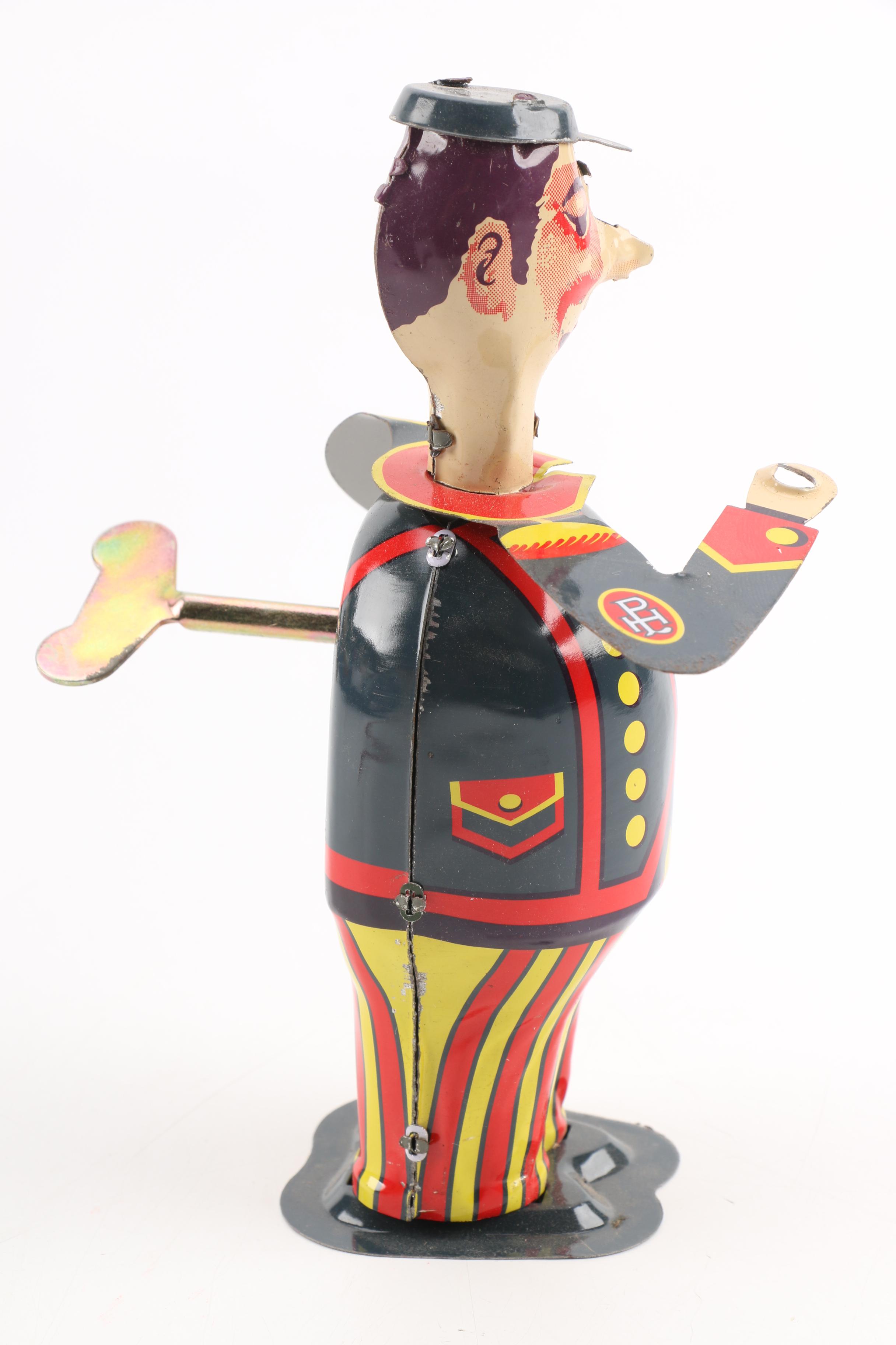 Vintage Street Sweeper Tin Litho Toy by Paya