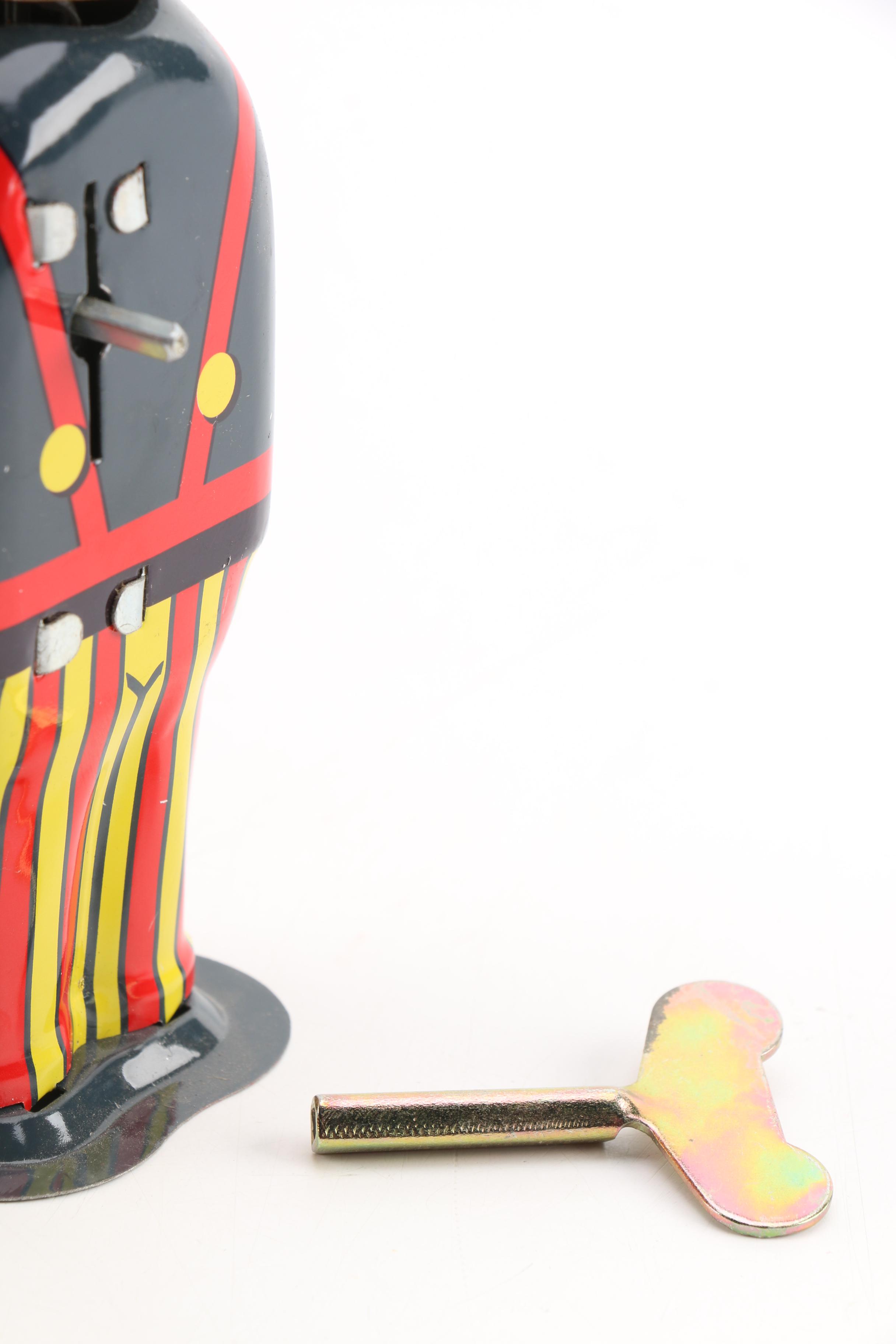 Vintage Street Sweeper Tin Litho Toy by Paya