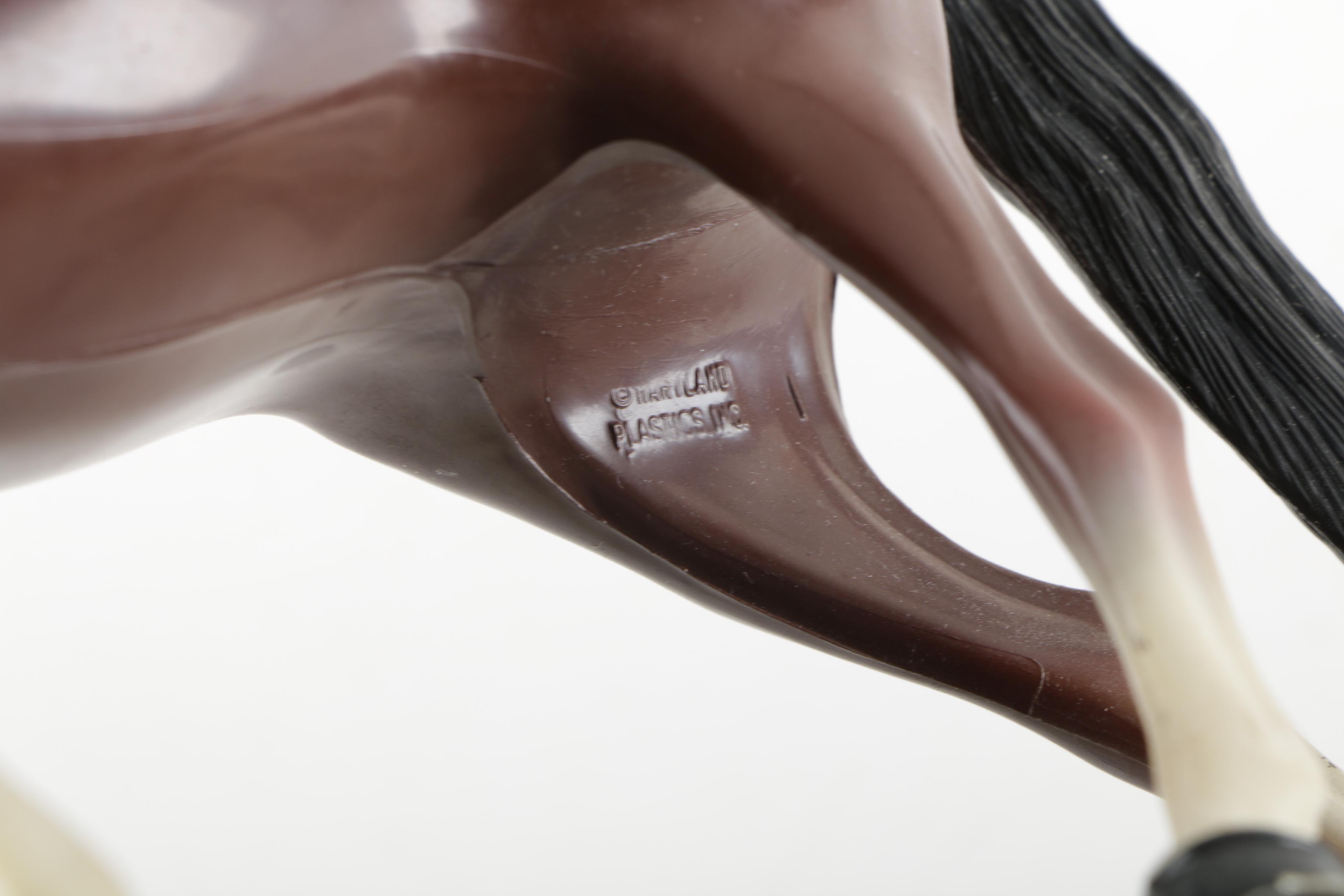 Vintage Hartland Plastics "Wyatt Earp" Action Figure with Horse