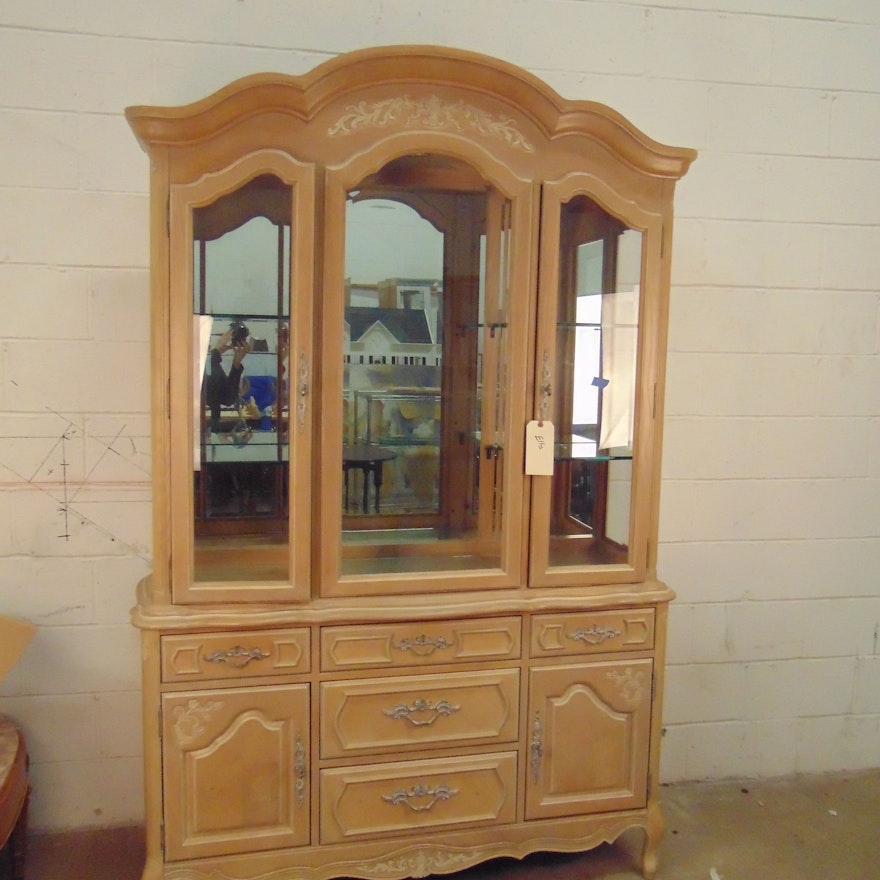 French Provincial Style China Cabinet by Stanley Furniture