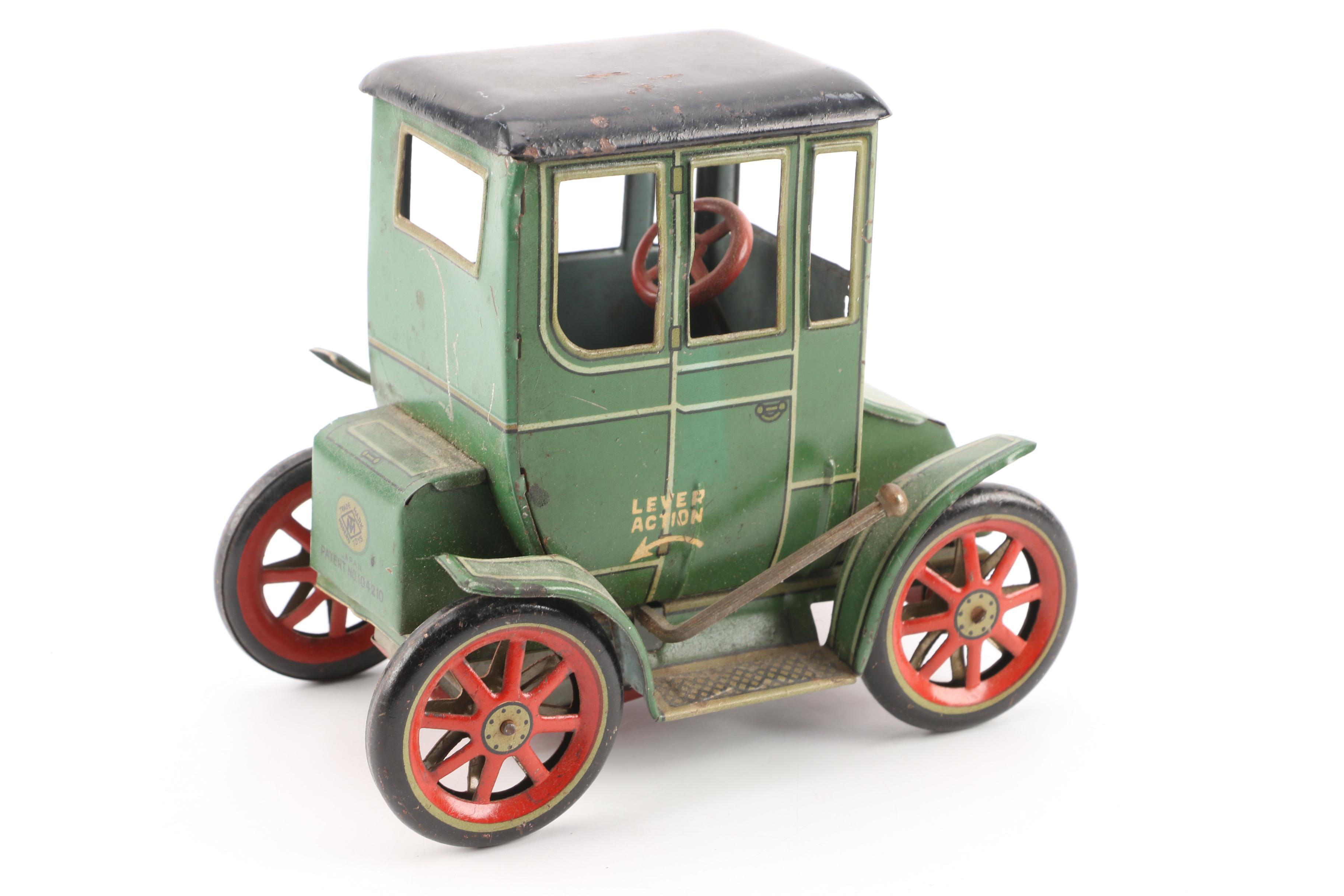 1950s Lever Action "Tin Lizzy" Toy Car by Masudaya