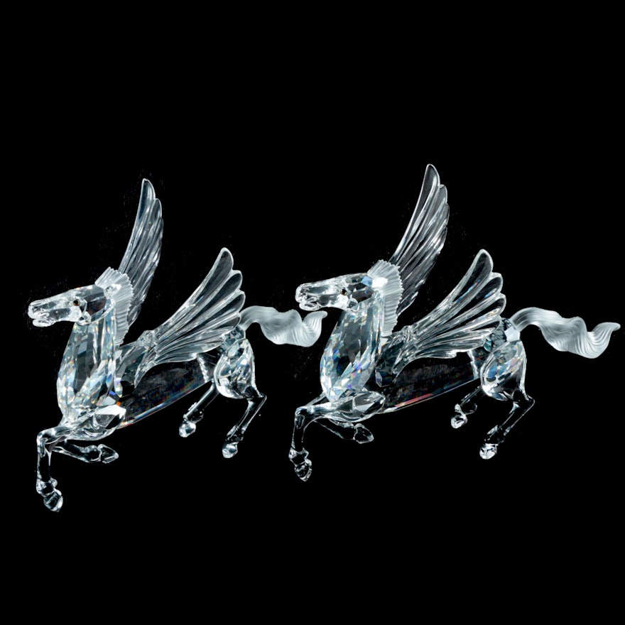 Swarovski Crystal Pegasus Figurines