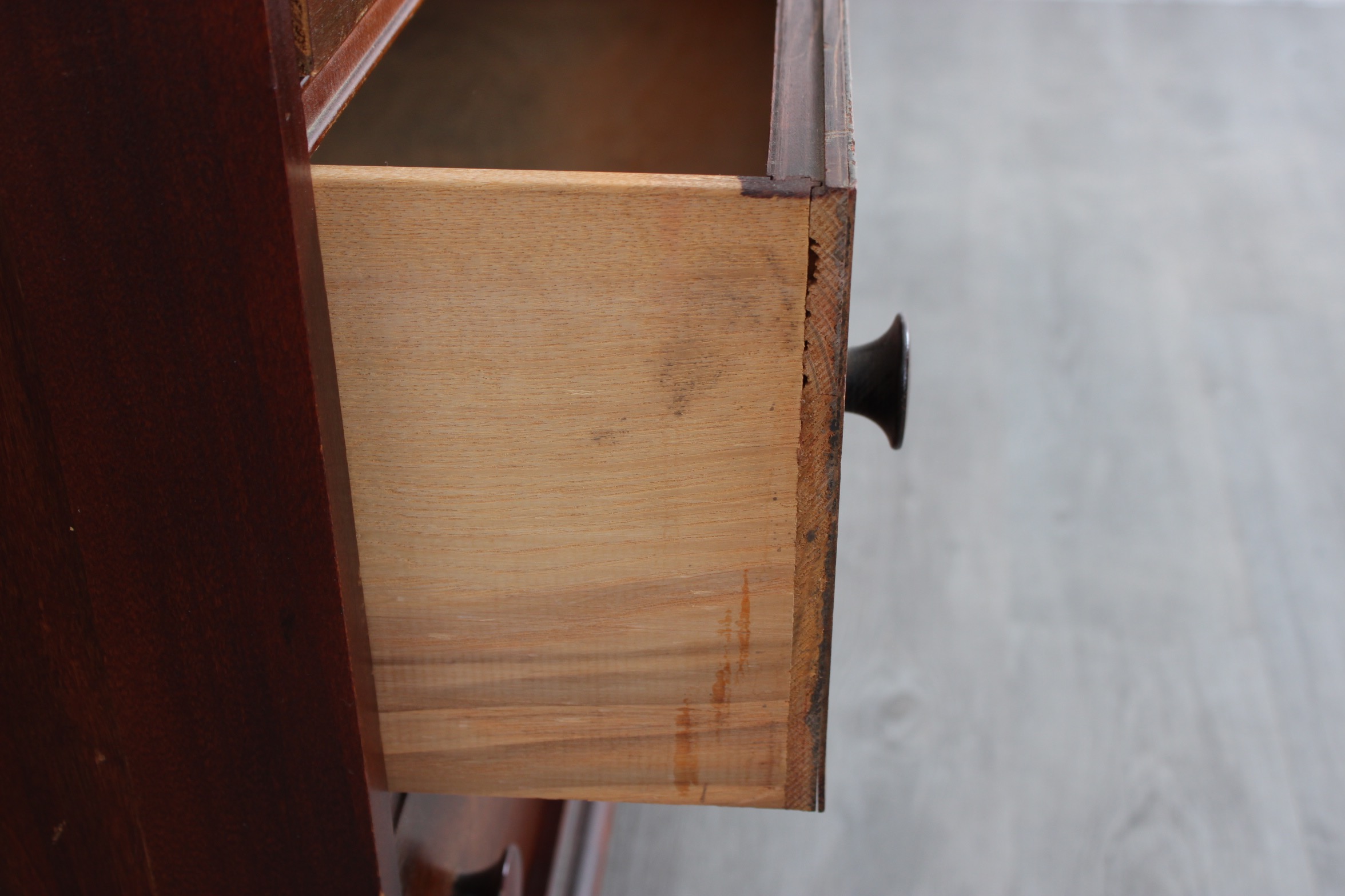 Vintage Chippendale Style Mahogany Slant-Front Desk