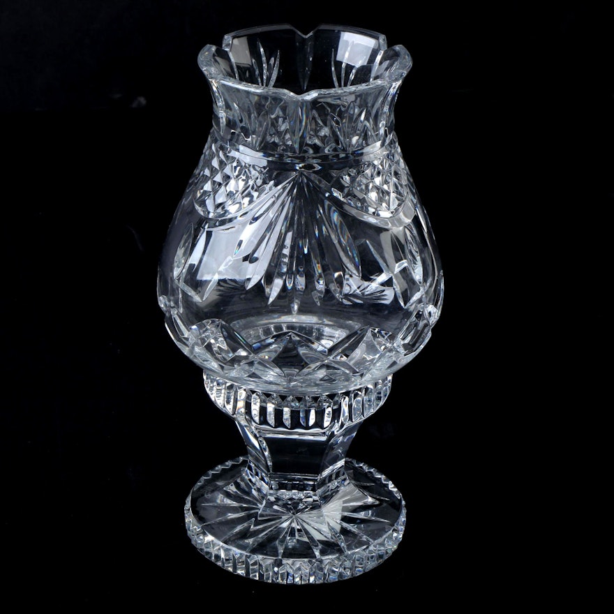 Waterford Crystal Society "Penrose" Hurricane Footed Candle Holder