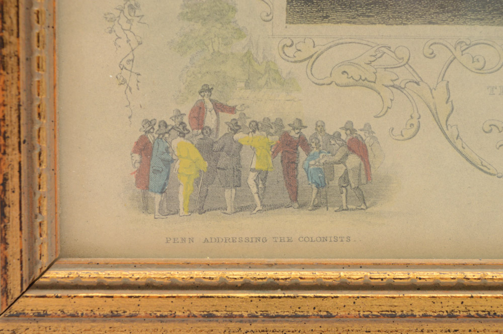 Hand-Colored Engraving "Theatre, Walnut Street, Philadelphia" After J & F Tallis
