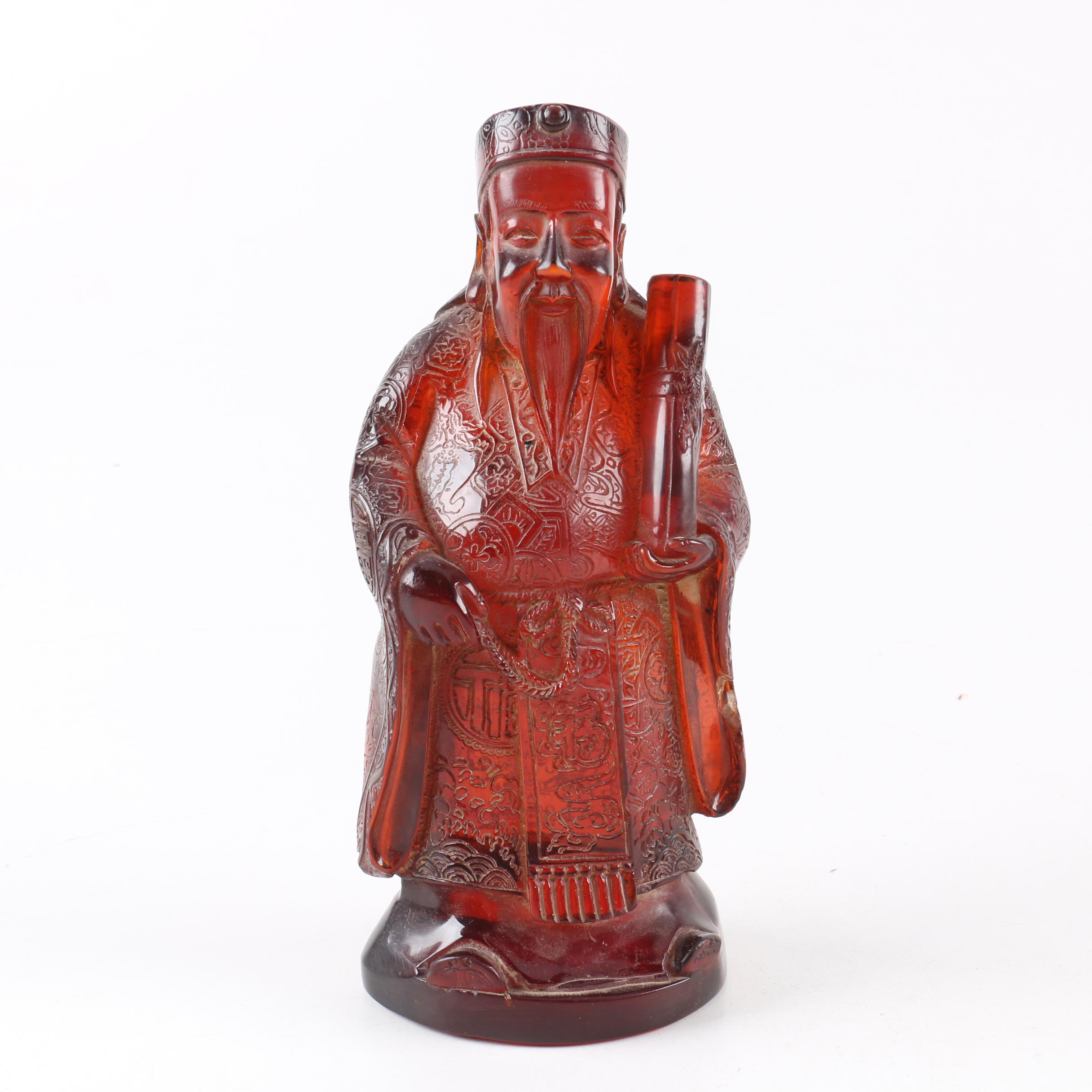 Chinese Resin Monk Statue
