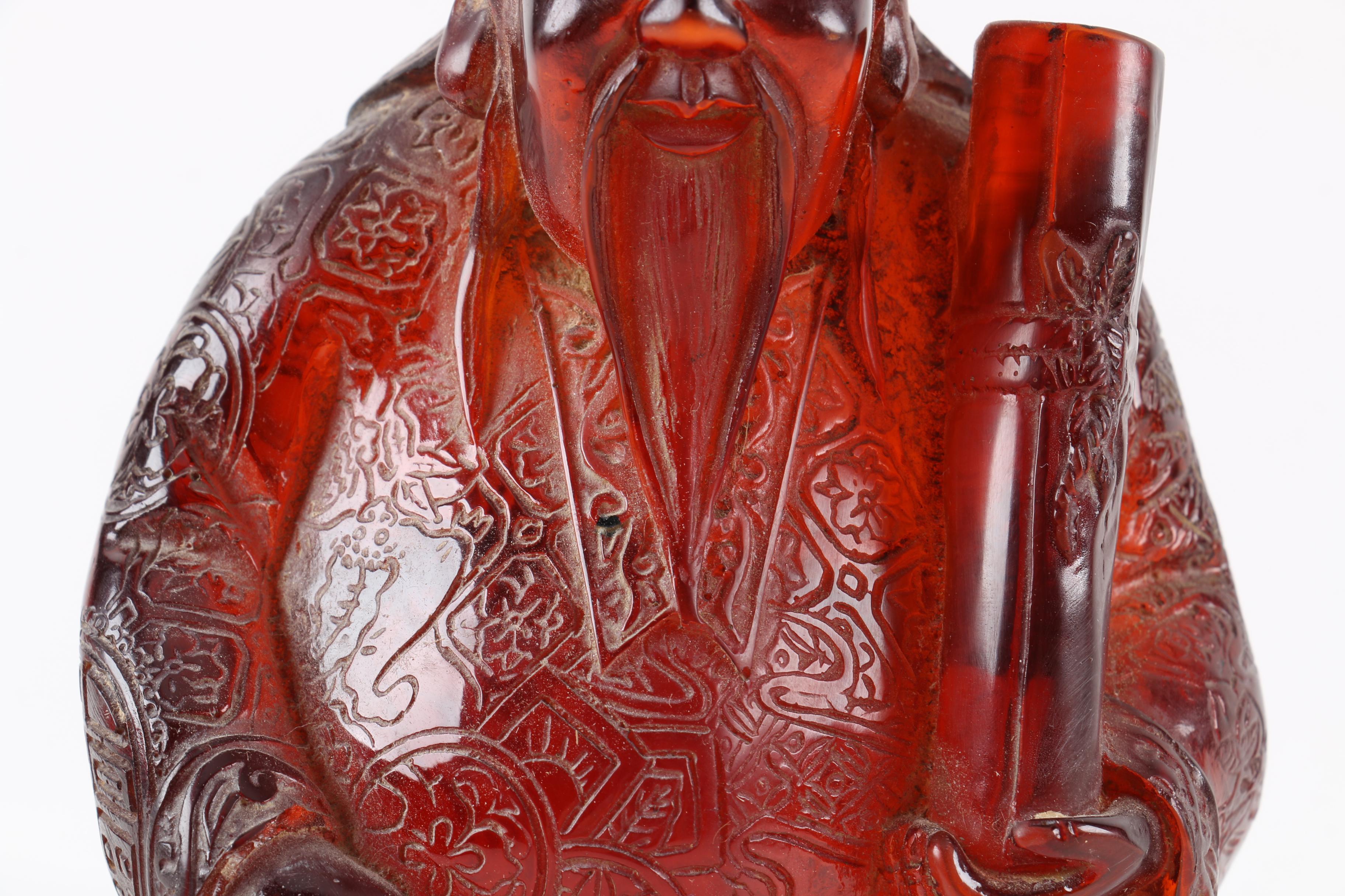 Chinese Resin Monk Statue