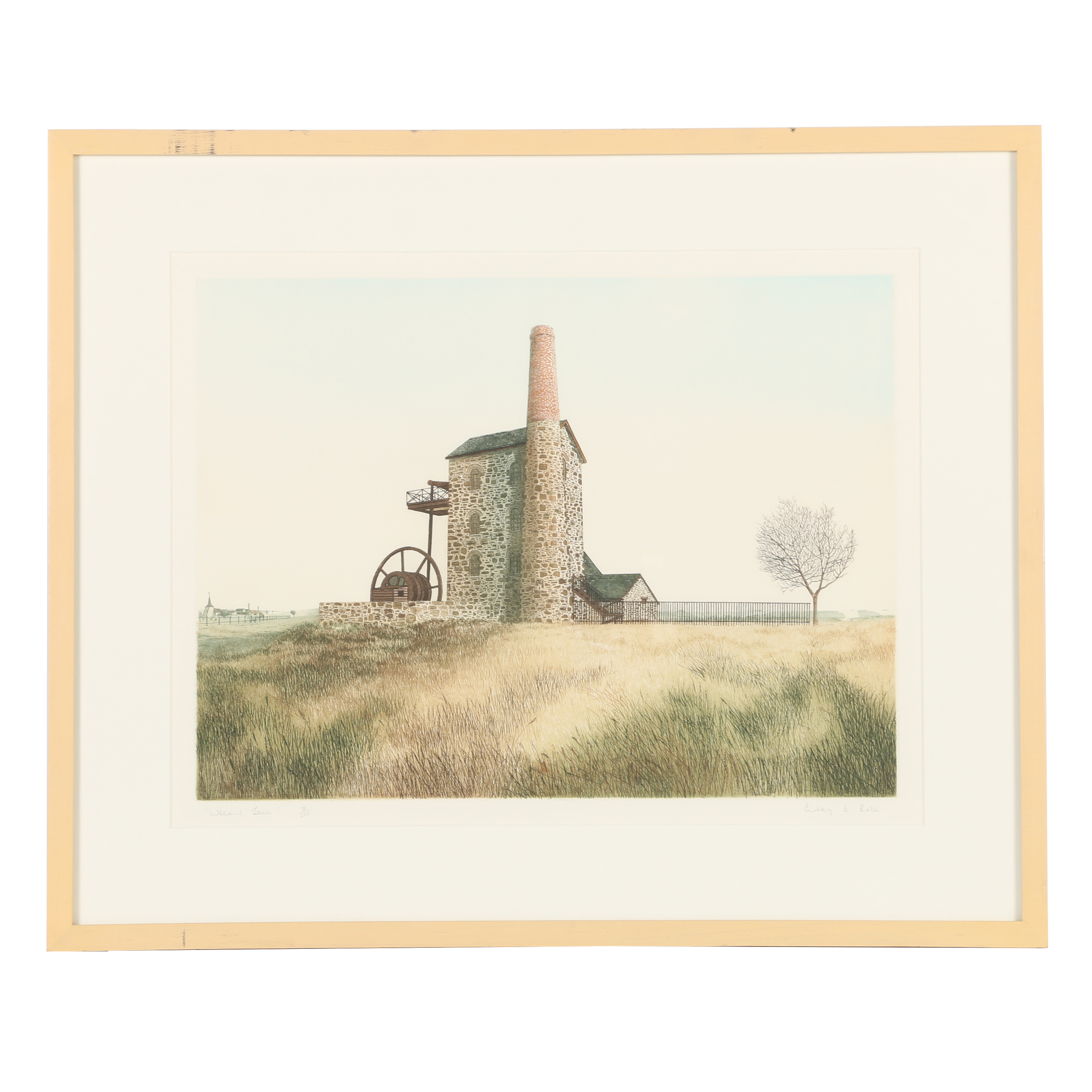 Ashley D. Bolch Limited Edition Etching "Wheal Jane"