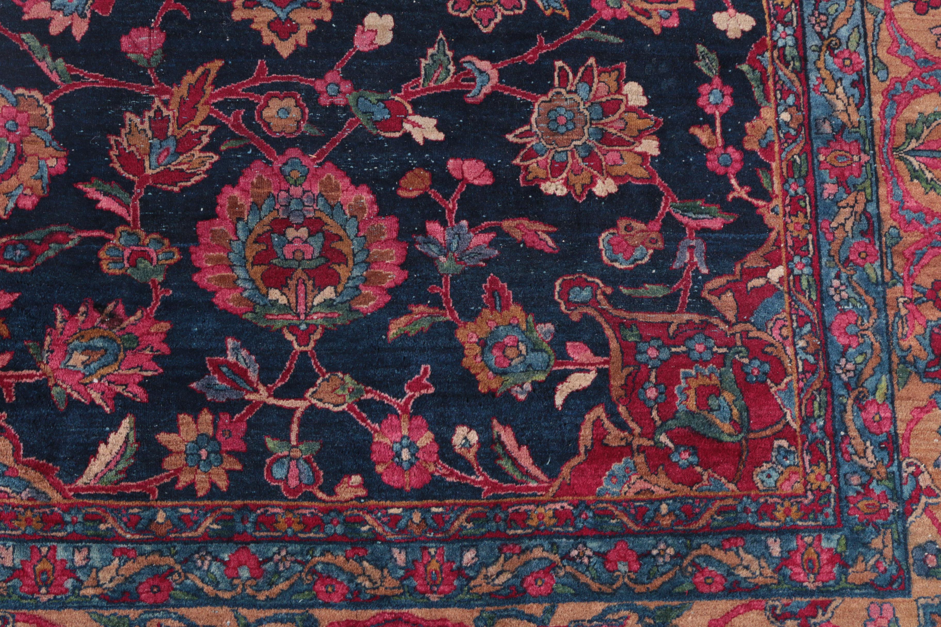 Large Antique Hand-Knotted Persian Area Rug