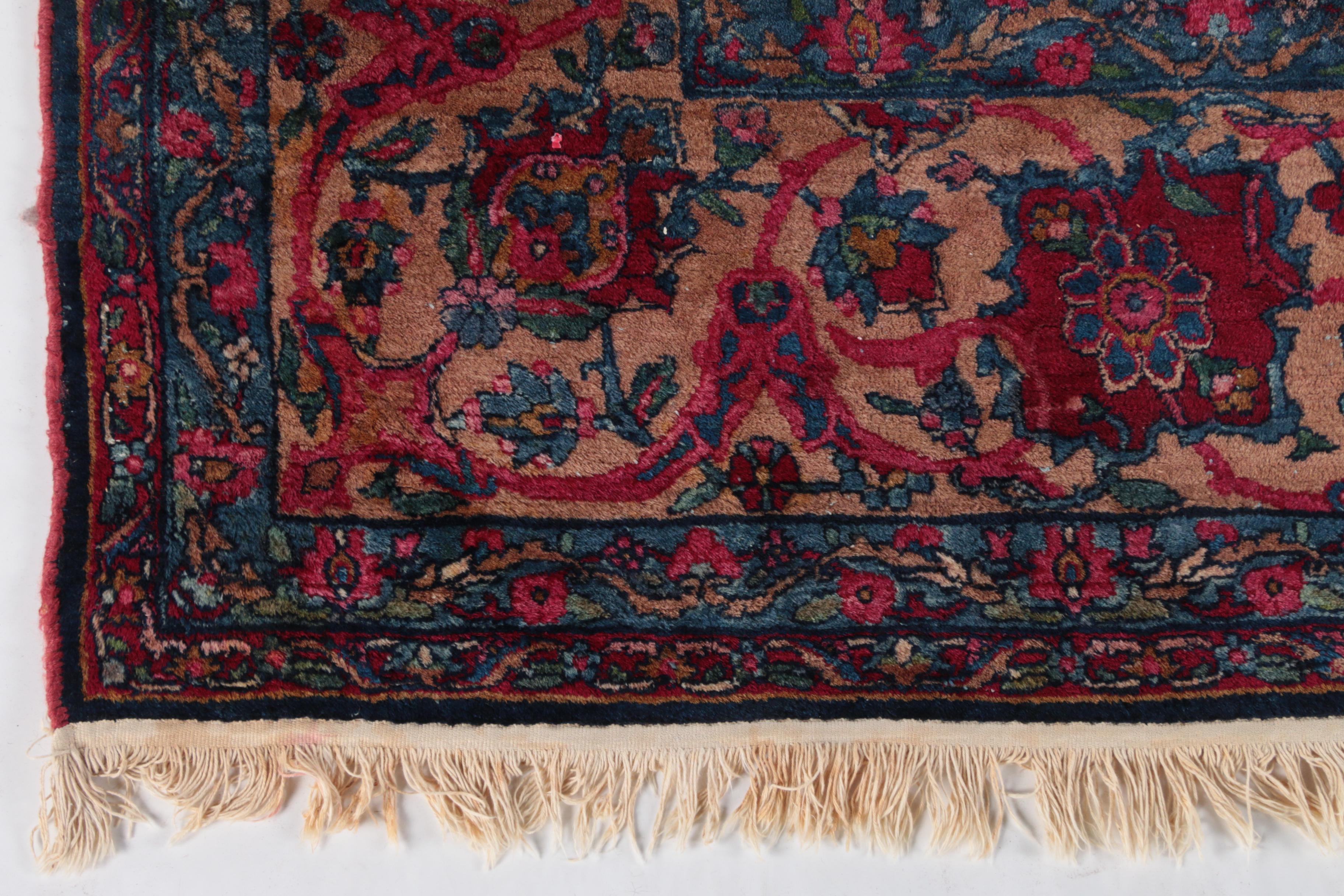 Large Antique Hand-Knotted Persian Area Rug