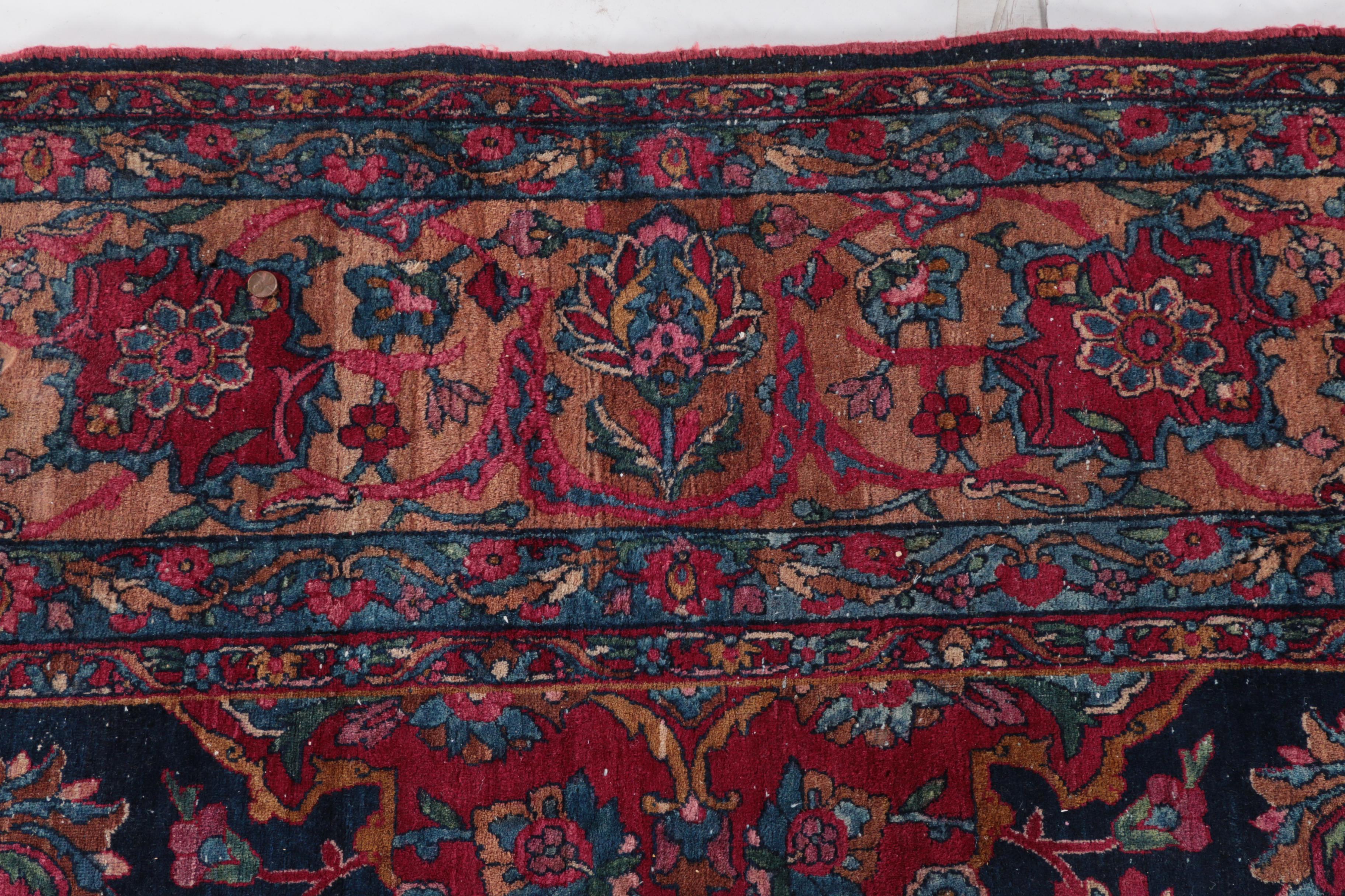 Large Antique Hand-Knotted Persian Area Rug