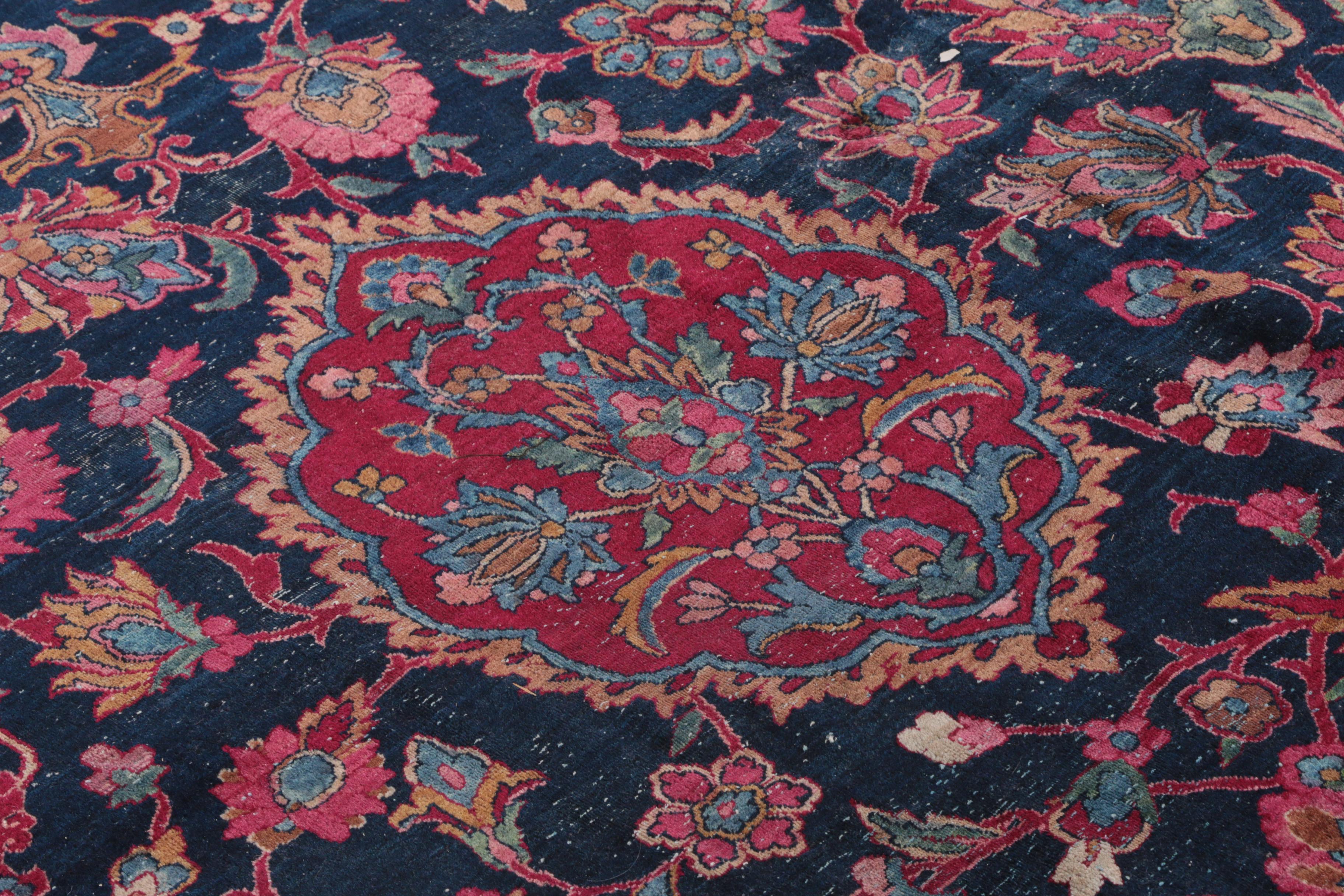 Large Antique Hand-Knotted Persian Area Rug