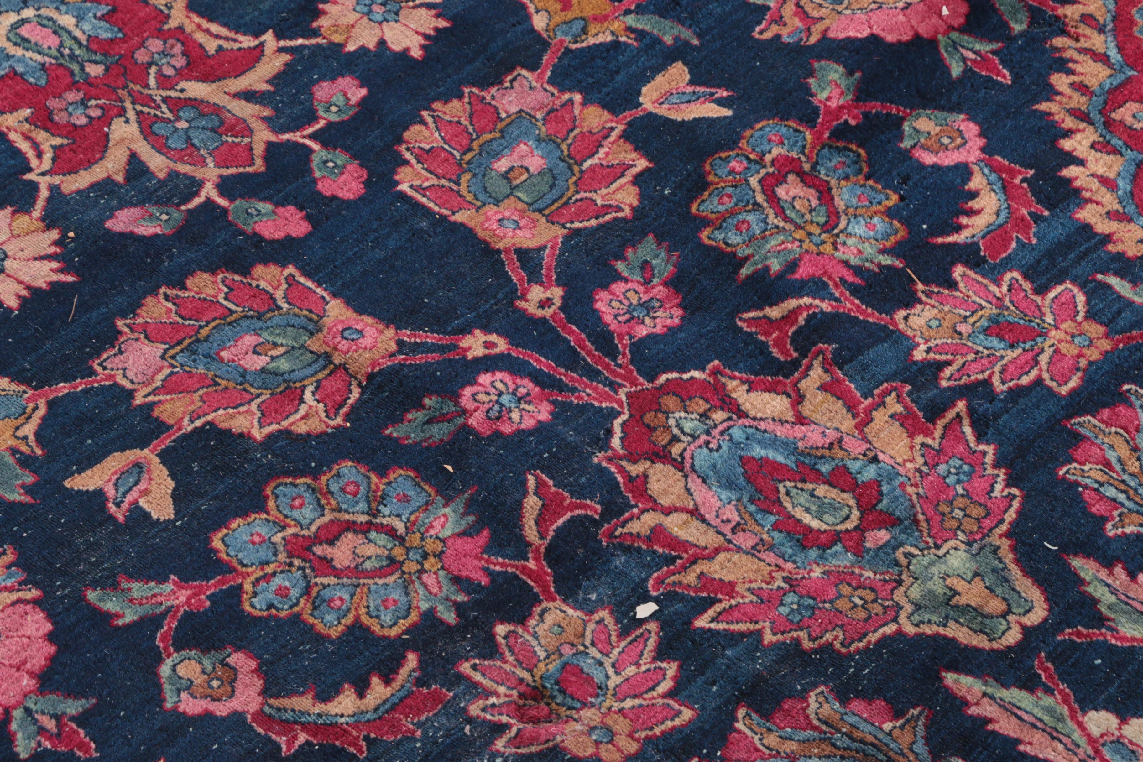 Large Antique Hand-Knotted Persian Area Rug