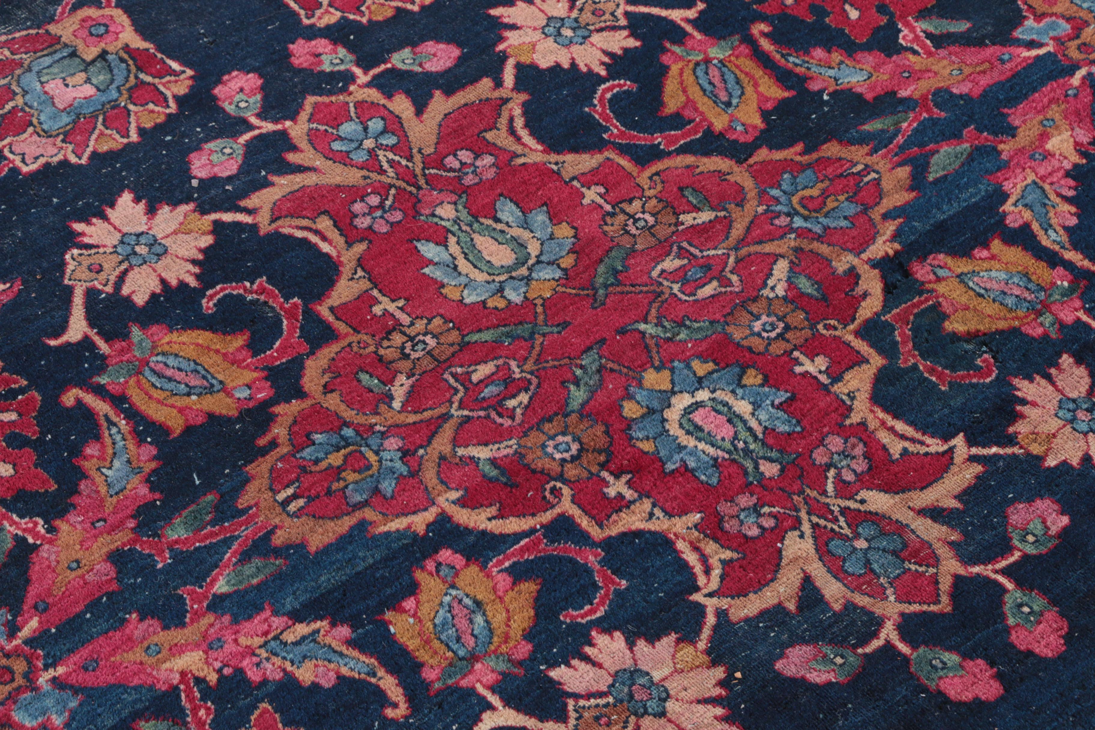 Large Antique Hand-Knotted Persian Area Rug