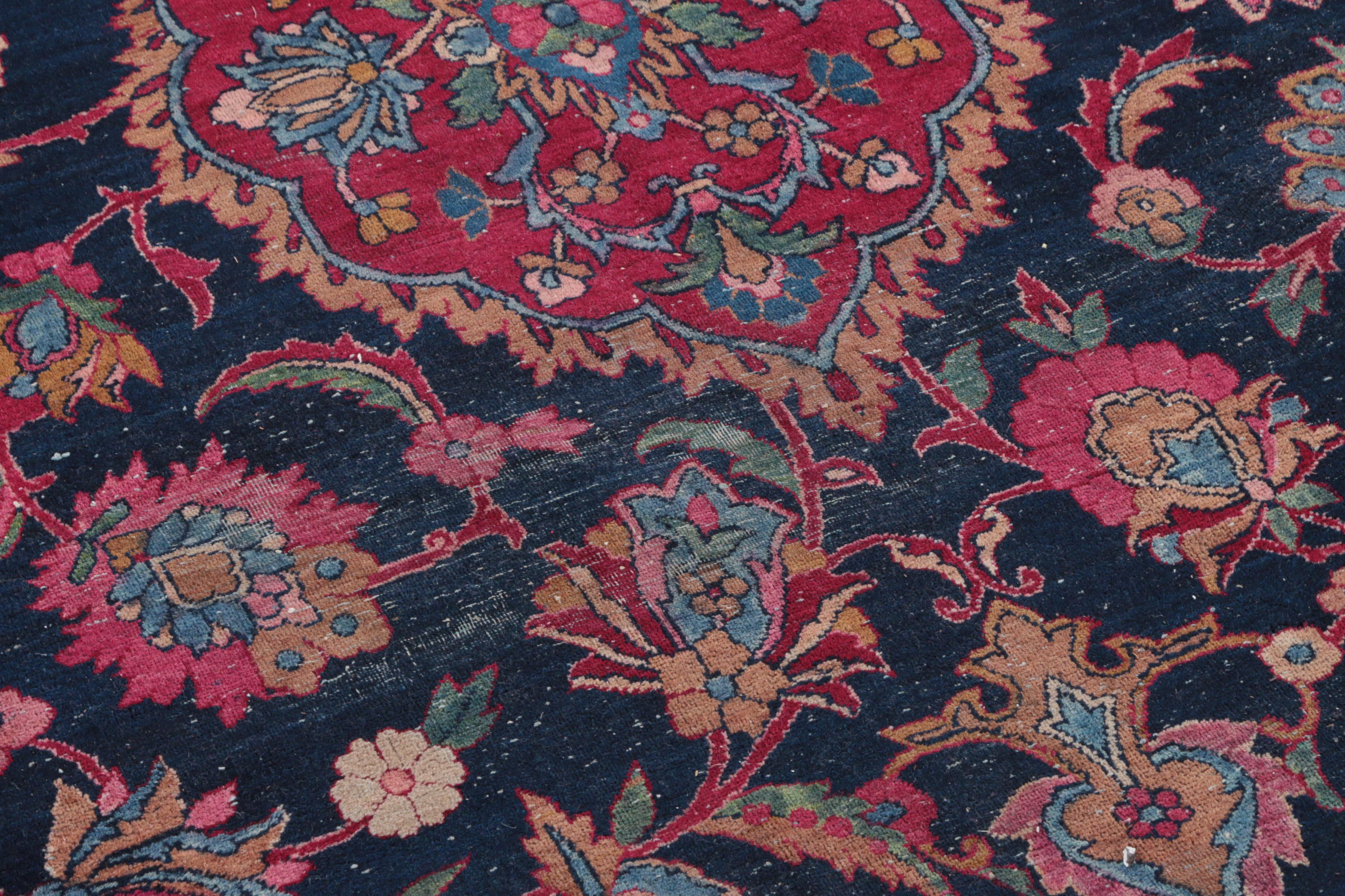 Large Antique Hand-Knotted Persian Area Rug