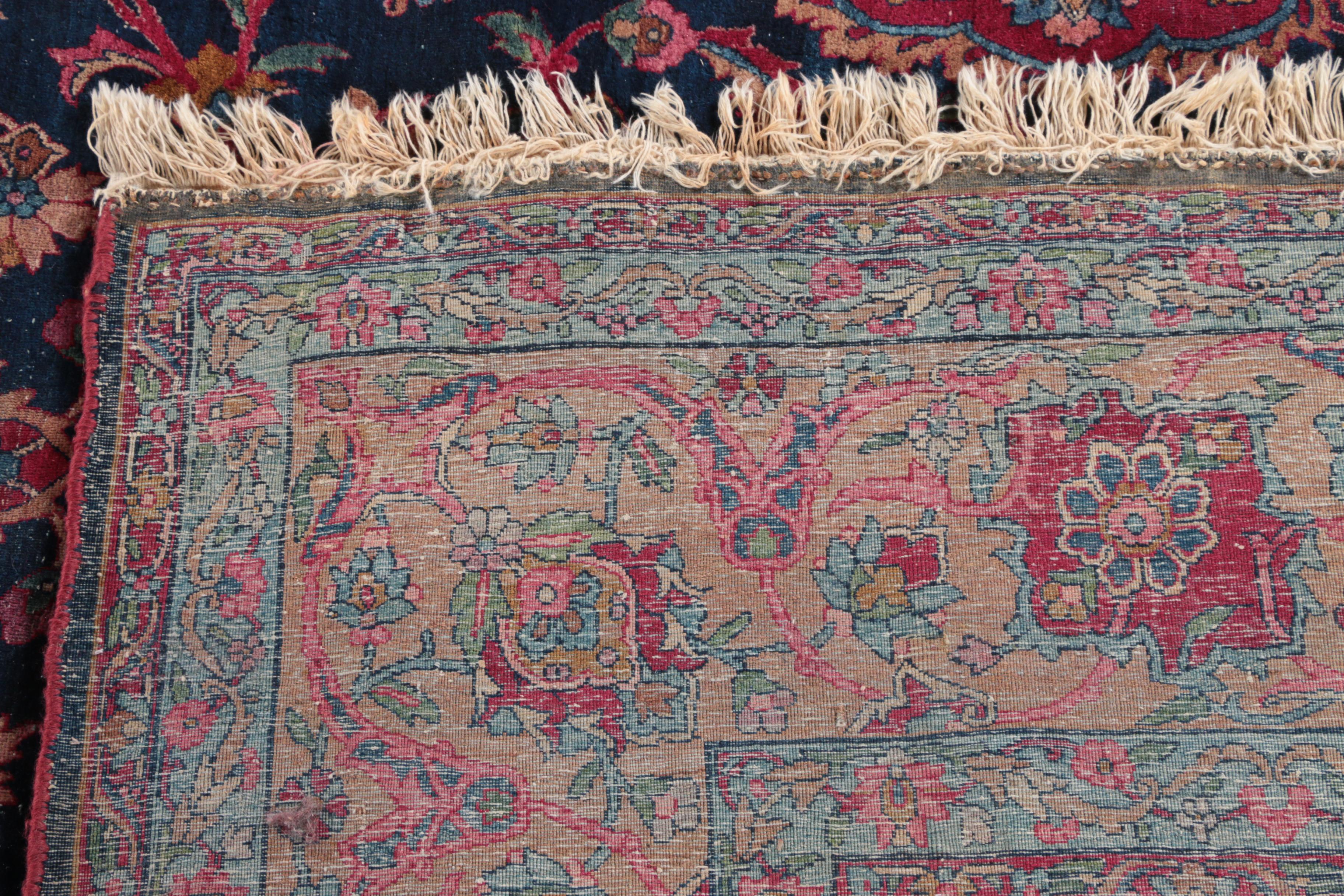 Large Antique Hand-Knotted Persian Area Rug