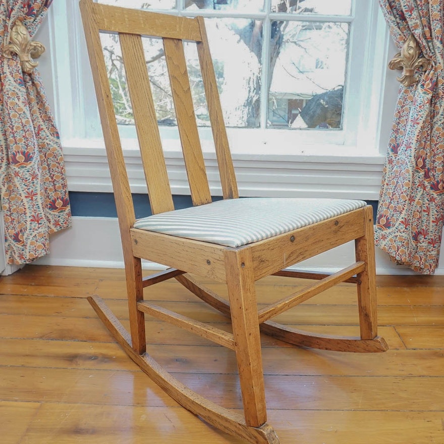 Vintage Oak Rocking Chair