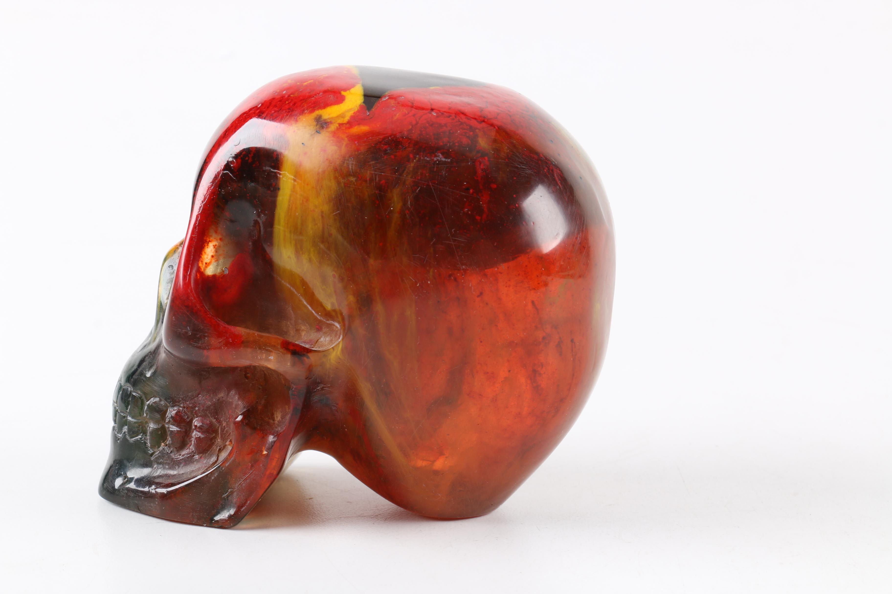 Carved Resin Skull