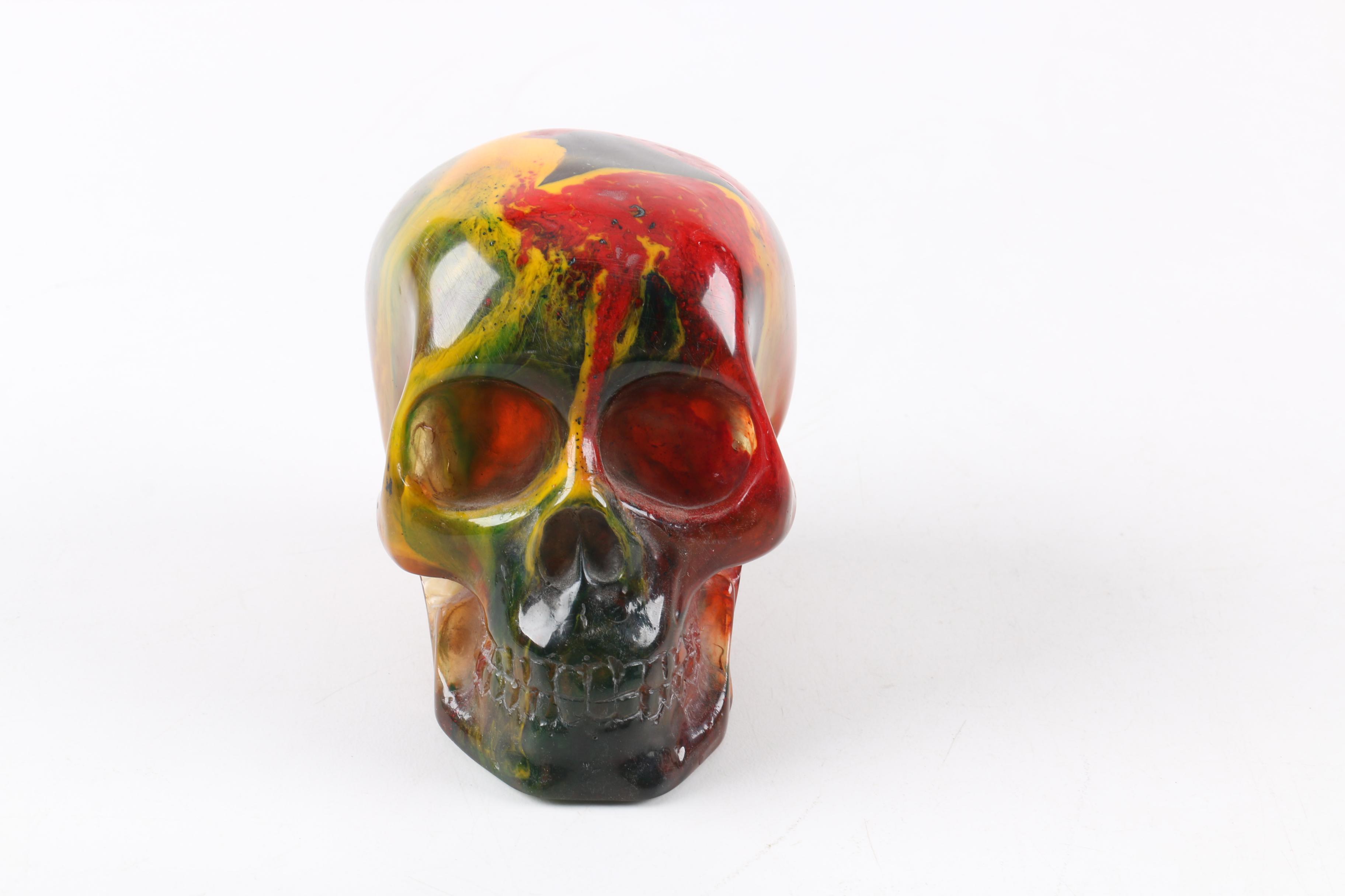 Carved Resin Skull