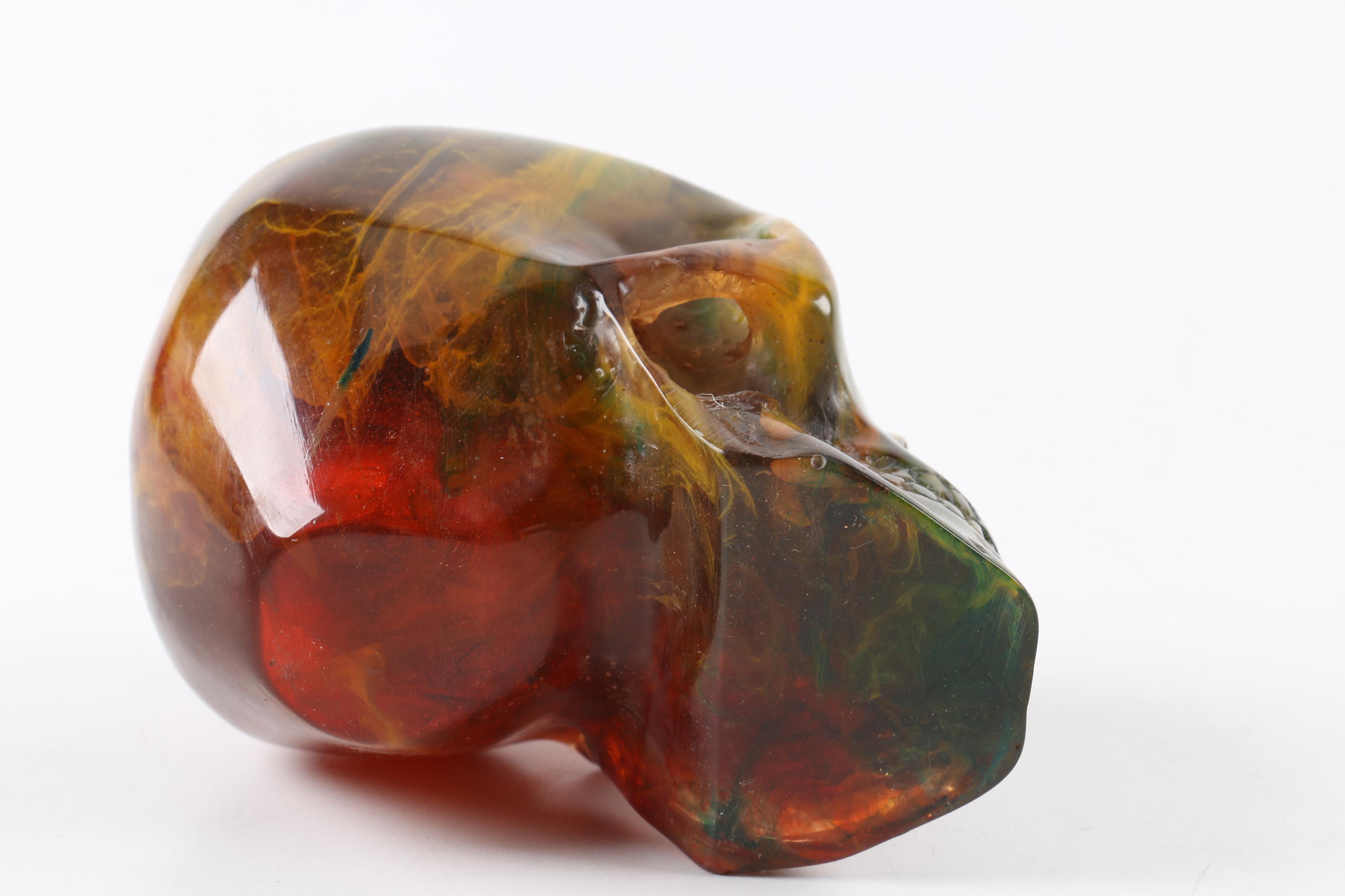 Carved Resin Skull