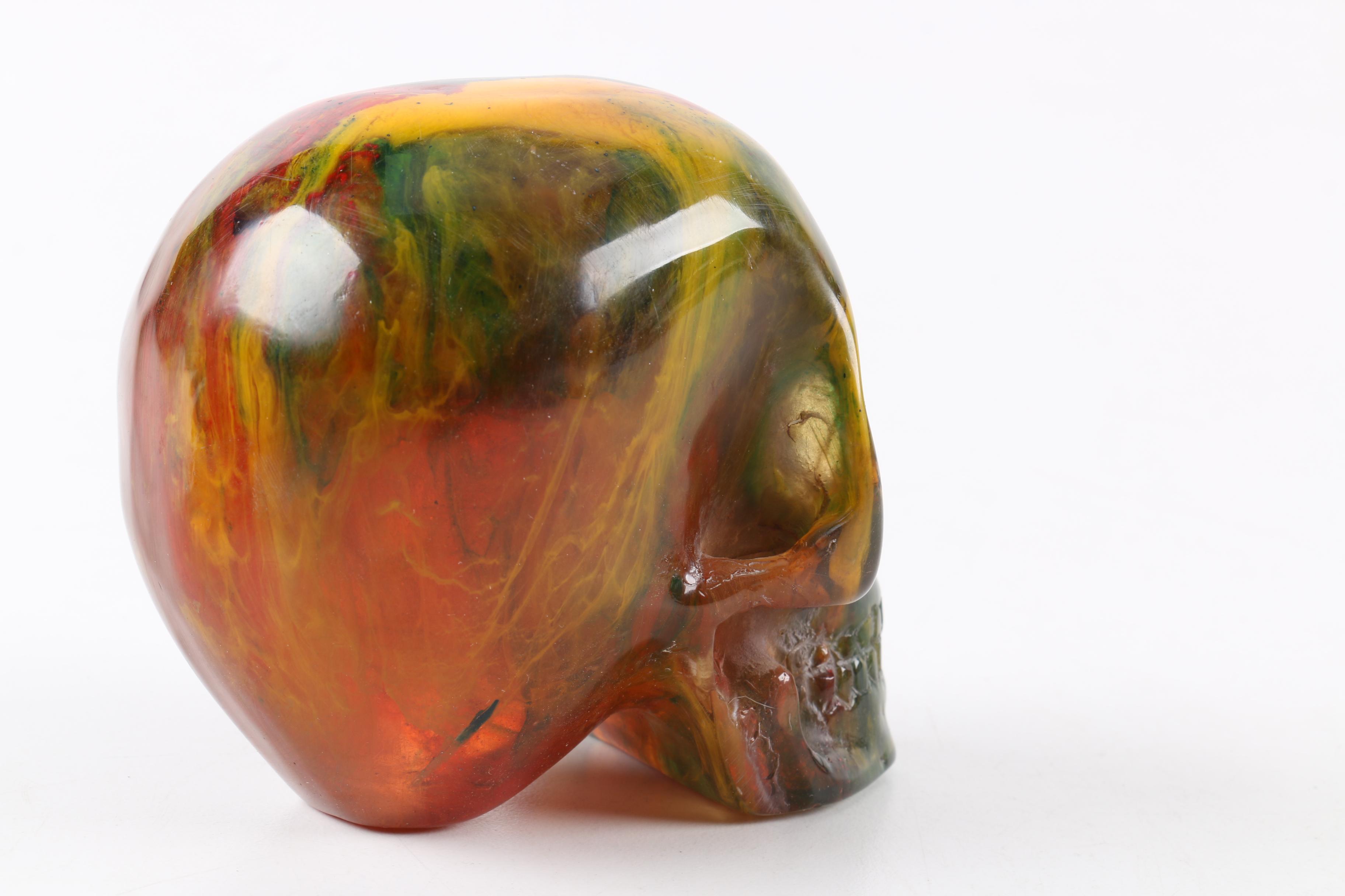 Carved Resin Skull