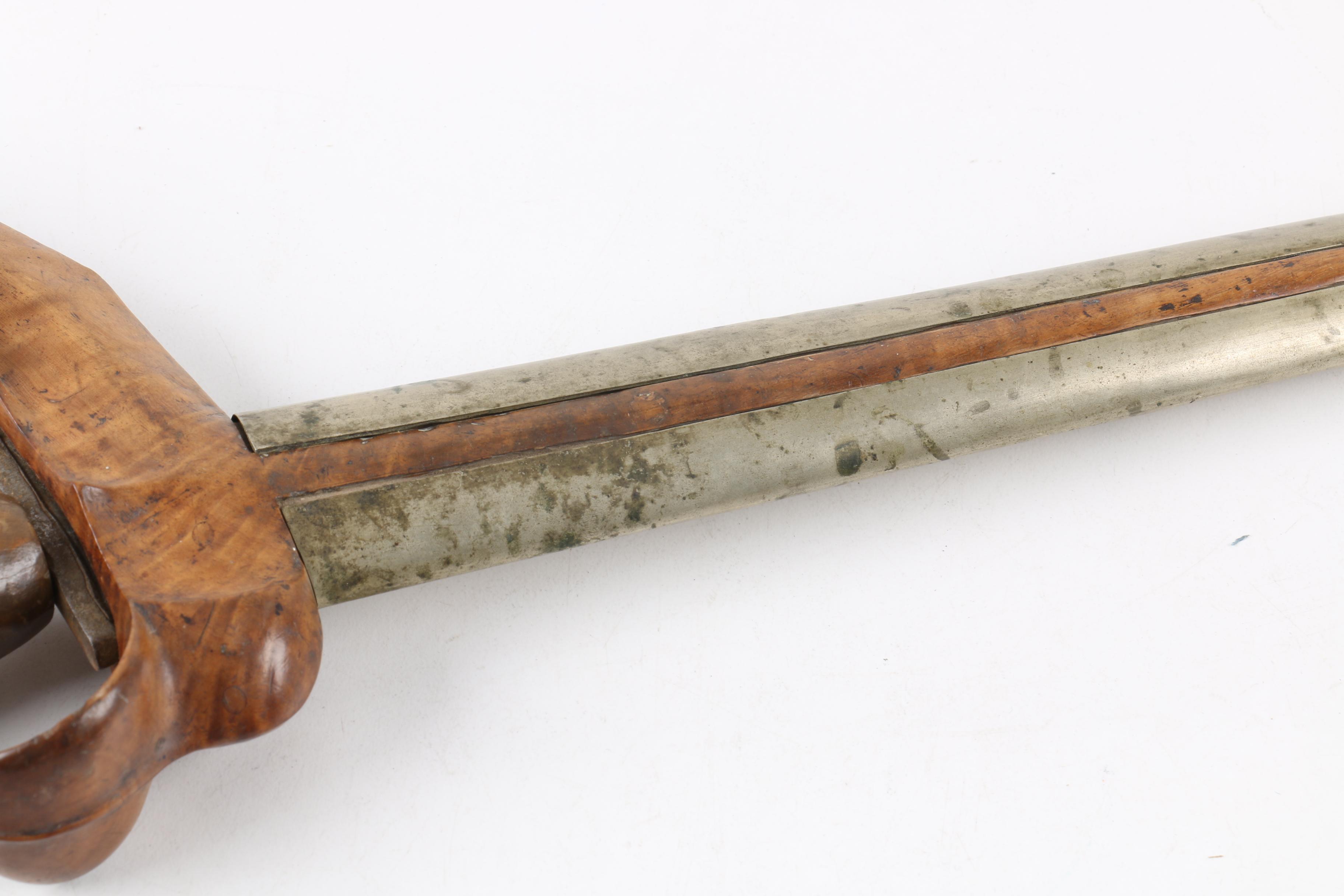 Indonesian Kris Dagger with Hand-Carved Scabbard