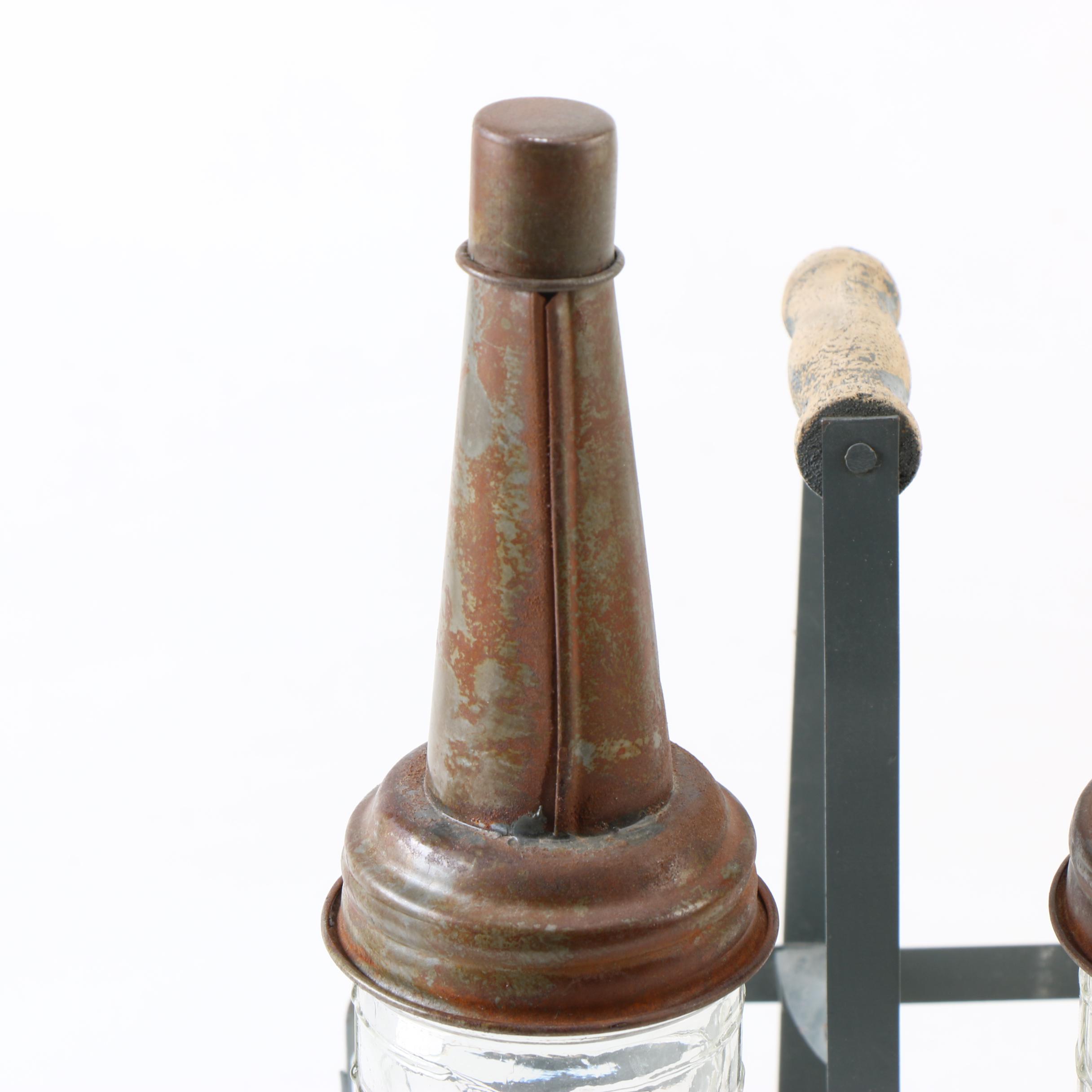 Standard ISO-VIS Oil Bottles in Basket