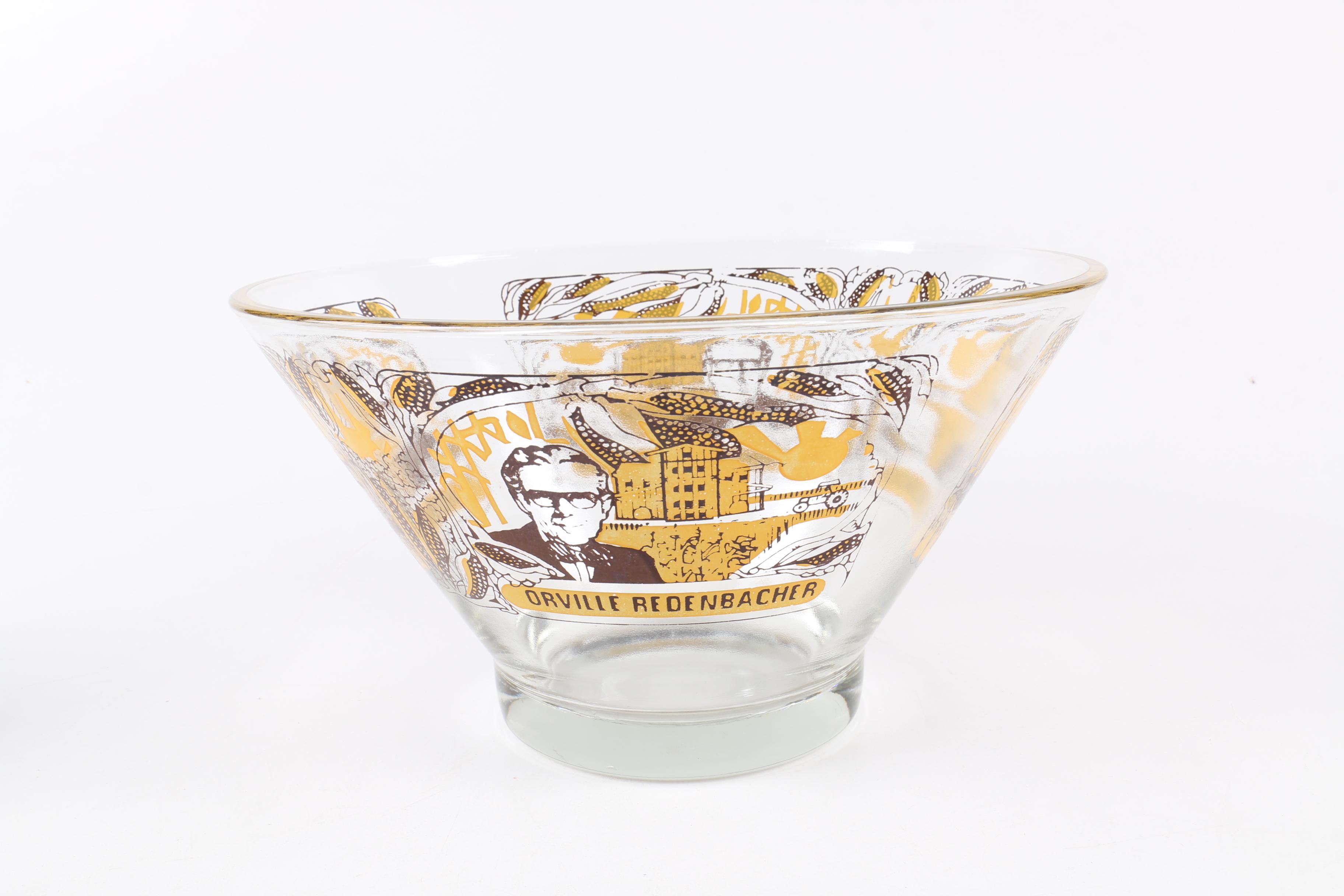 Orville Redenbacher Popcorn Bowl and Small Popcorn Dishes