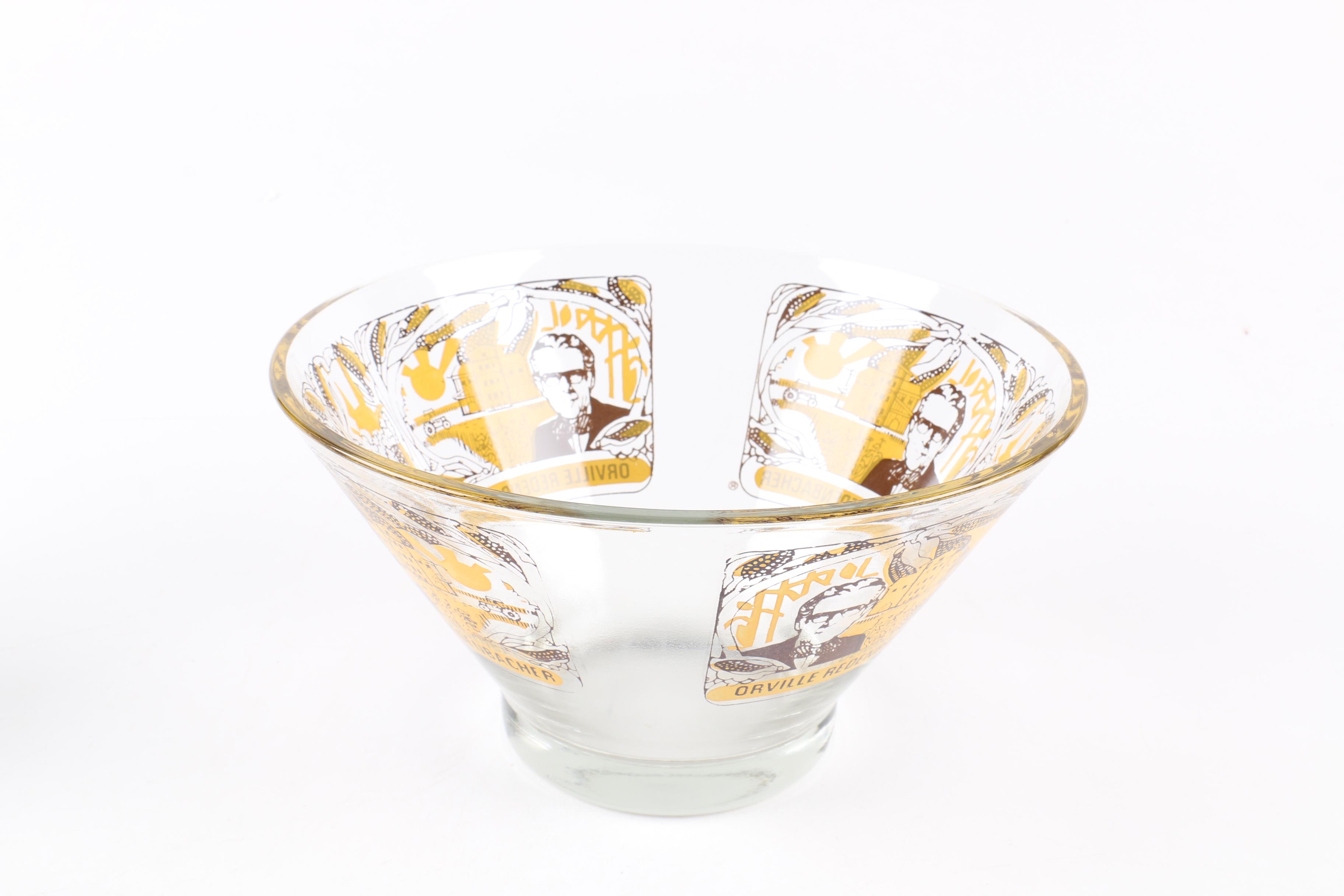 Orville Redenbacher Popcorn Bowl and Small Popcorn Dishes