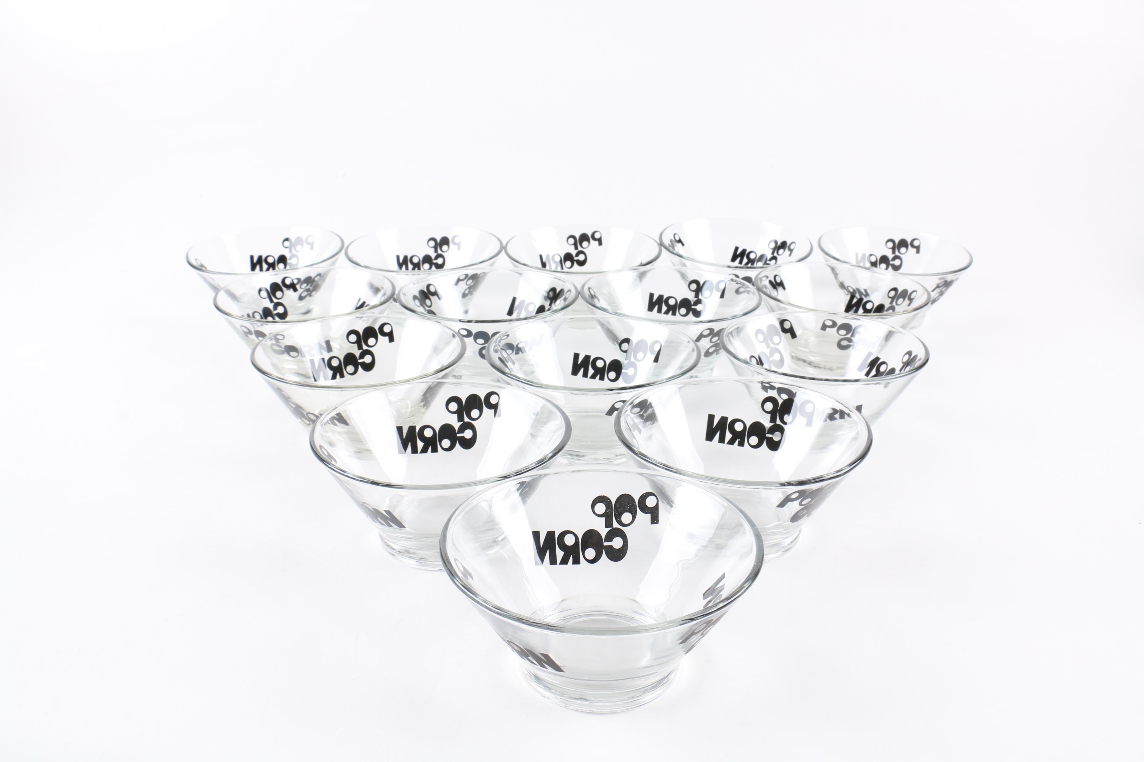 Orville Redenbacher Popcorn Bowl and Small Popcorn Dishes