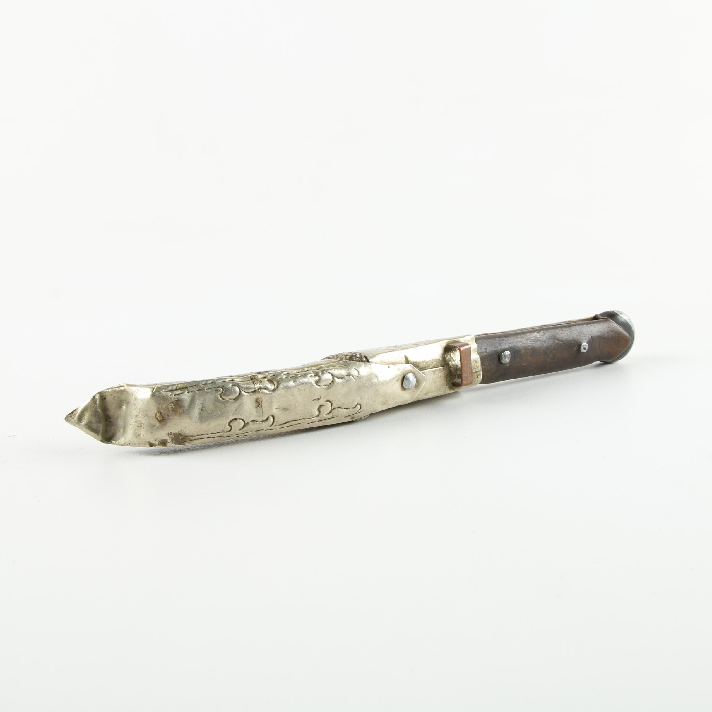 Tibetan Repousse Knife