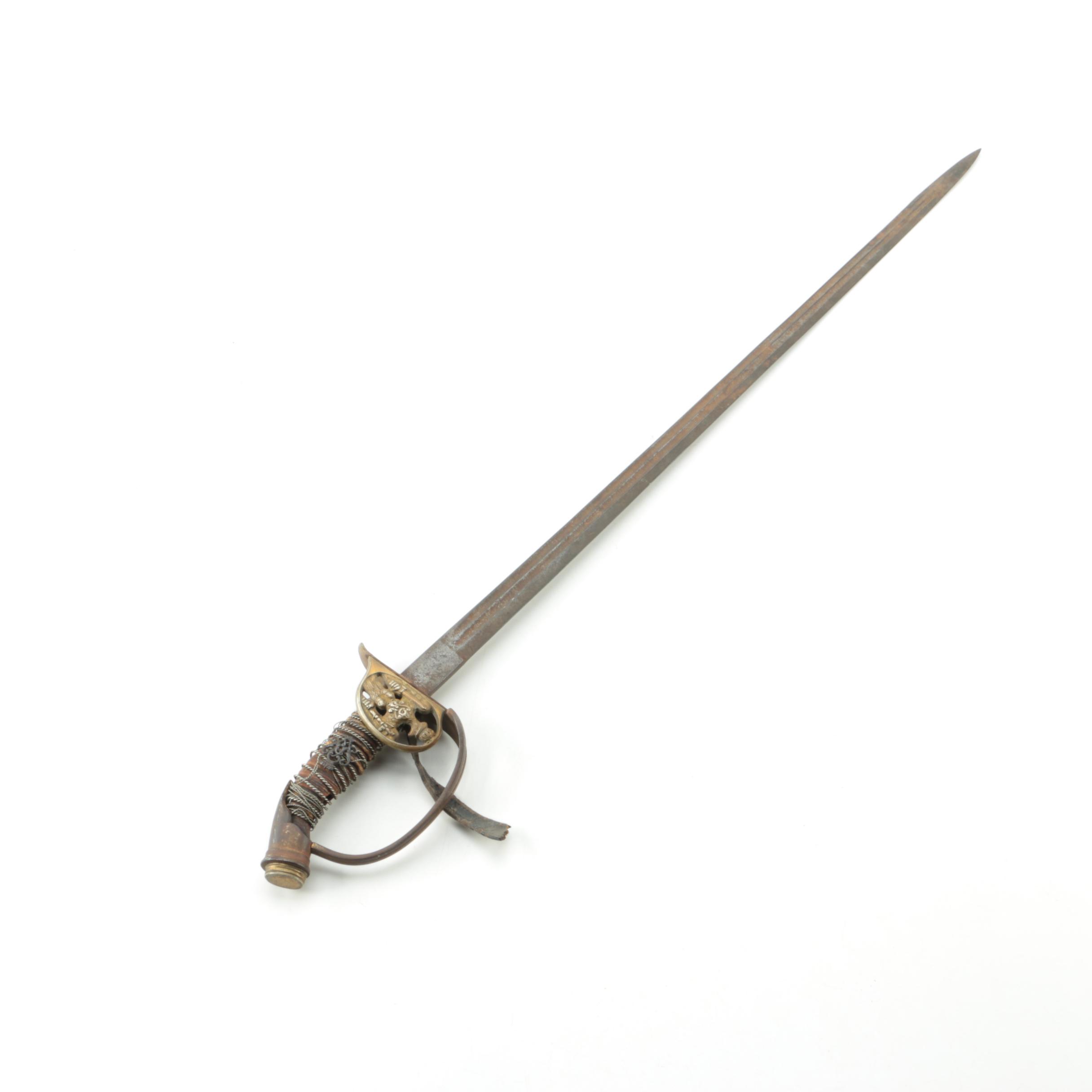 Antique Prussian Model 1889 Infantry Officer's Sword