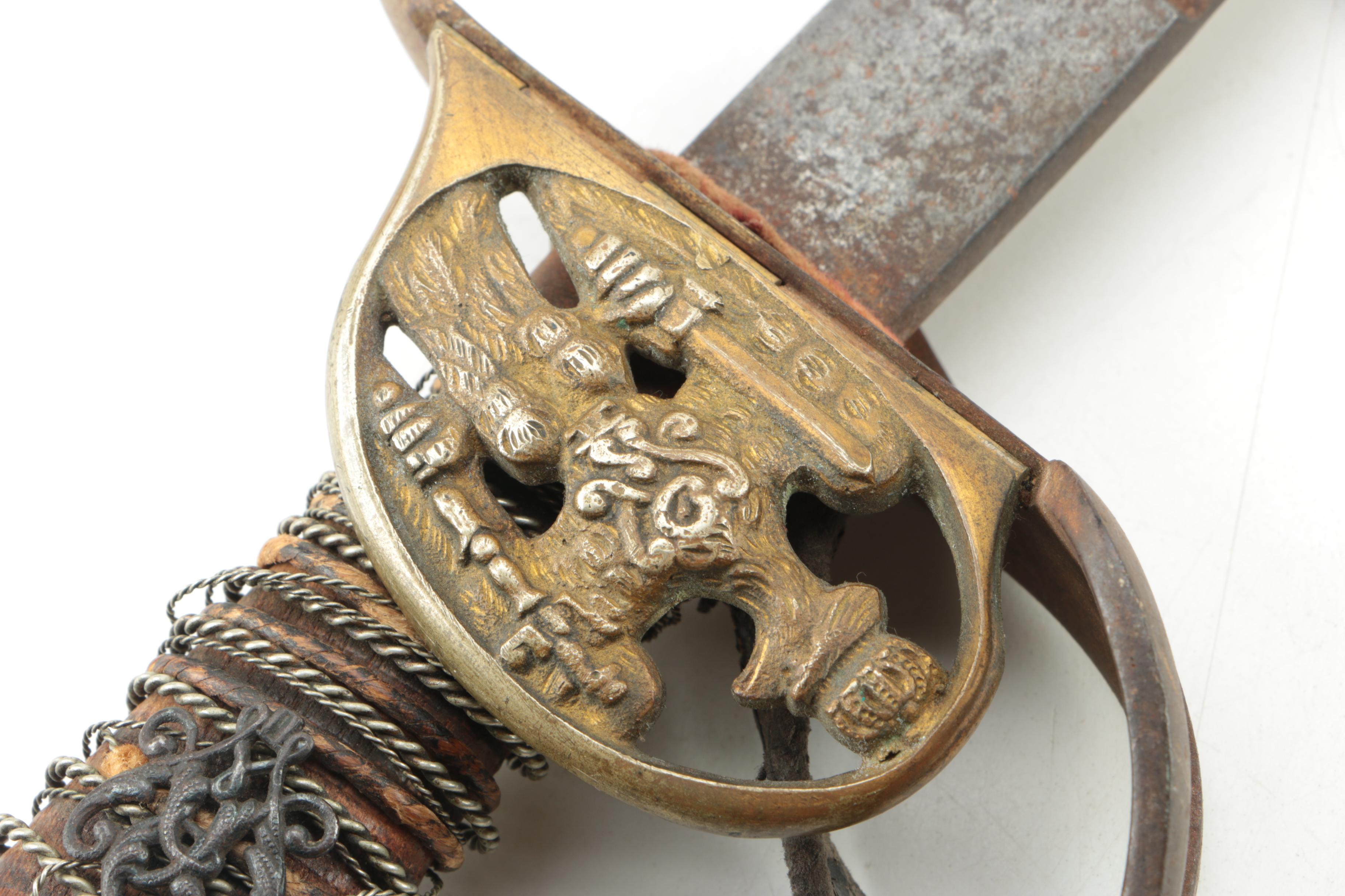 Antique Prussian Model 1889 Infantry Officer's Sword