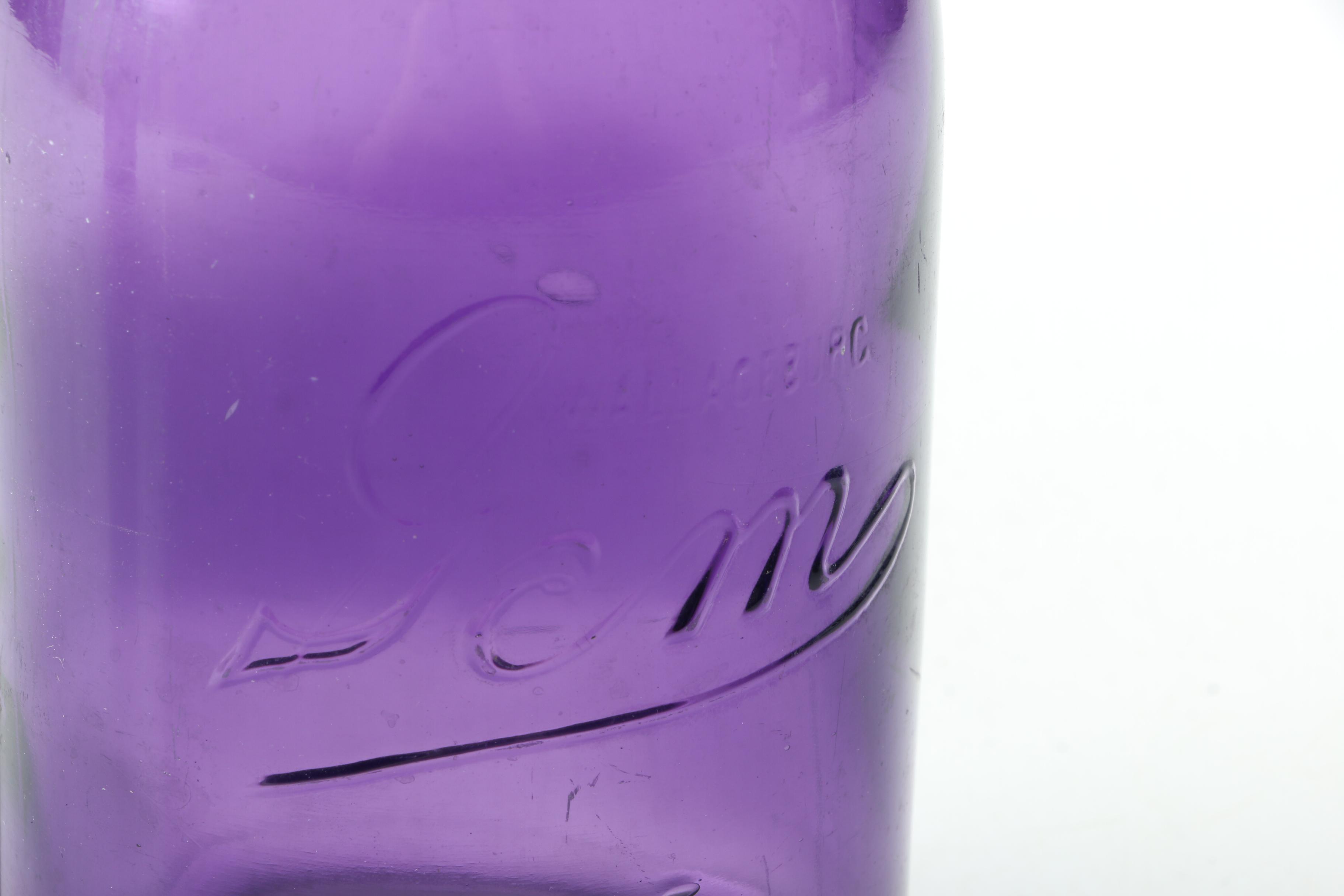 Mason Jars in a Purple Hue