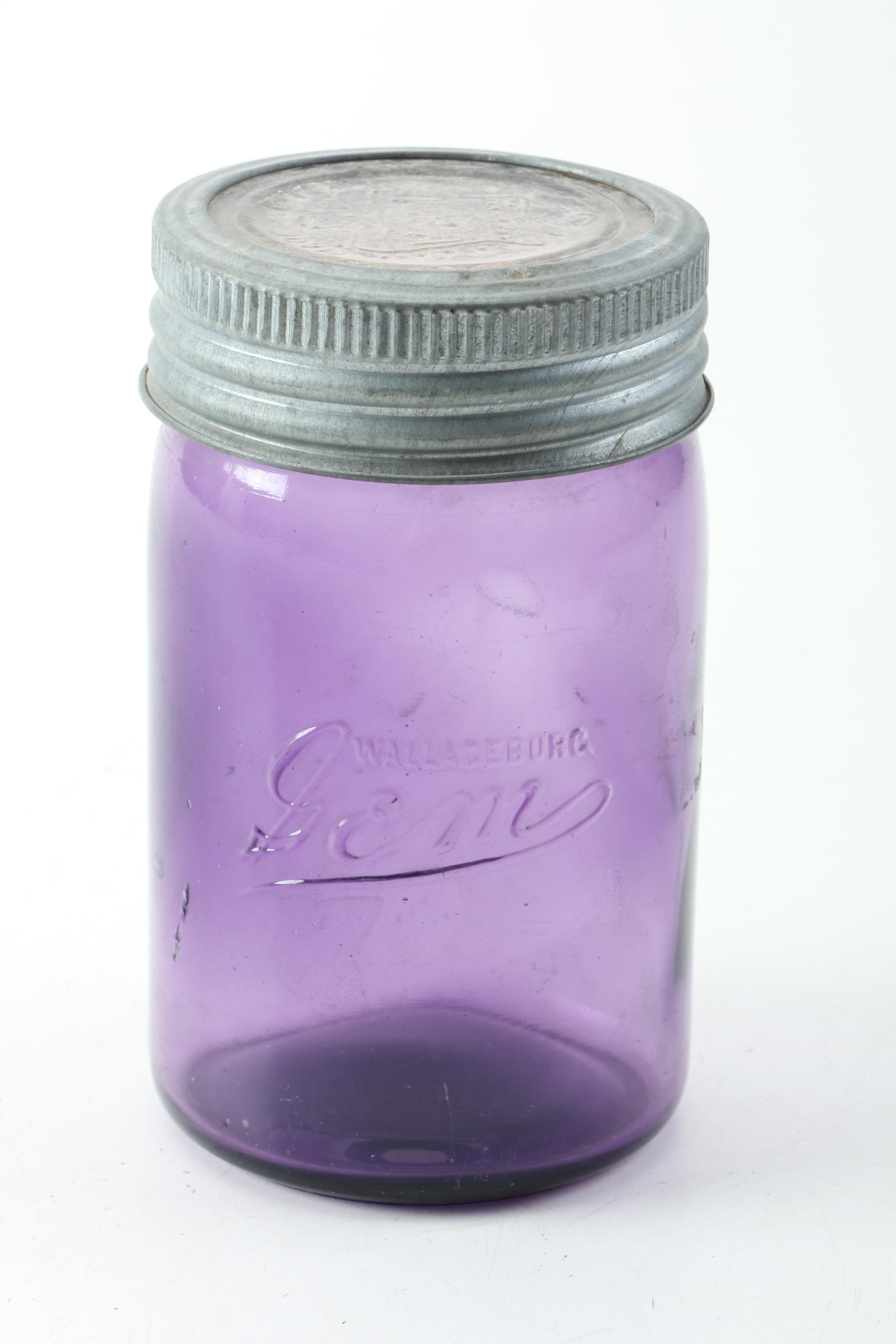 Mason Jars in a Purple Hue