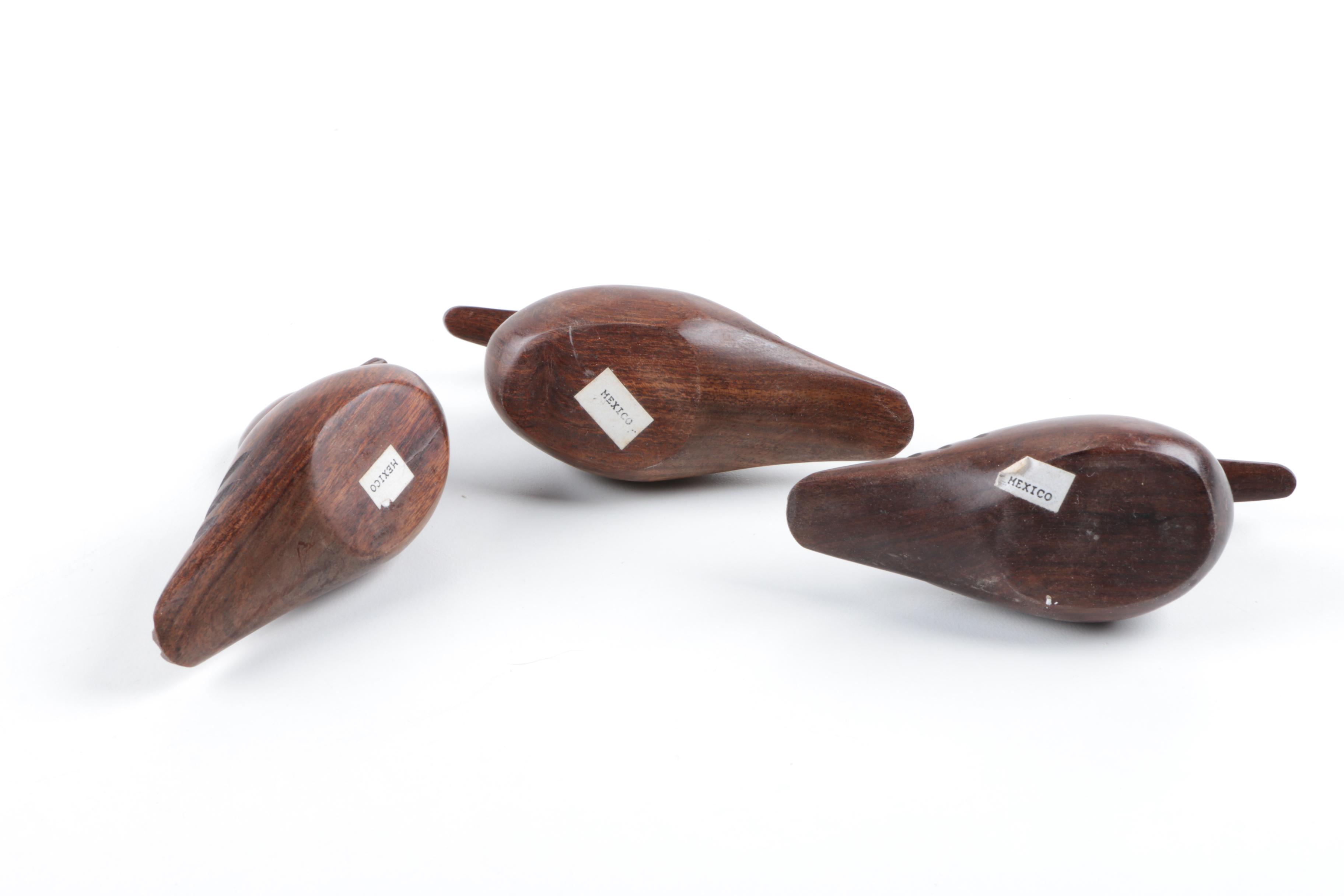 Hand-Carved Wooden Ducks