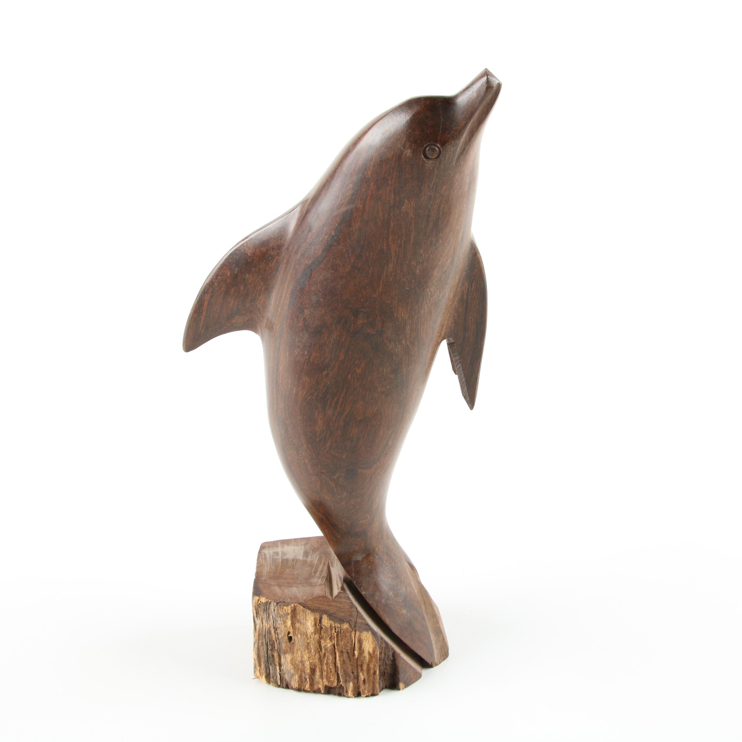 Carved Ironwood Dolphins
