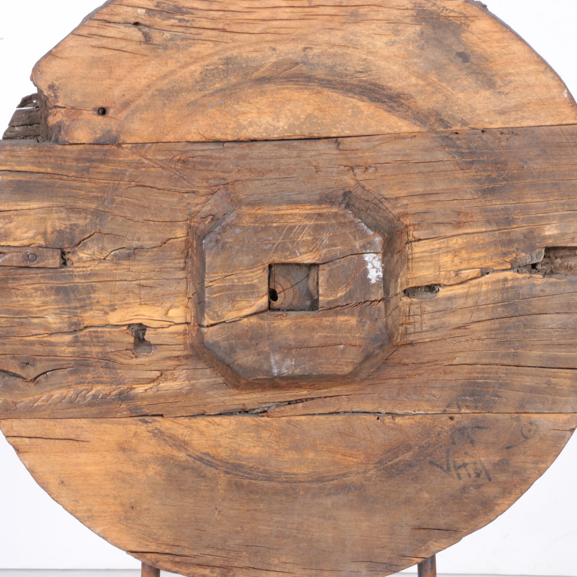 Wooden Coin Sculpture