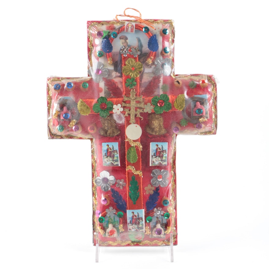 Folk Art Style Crucifix