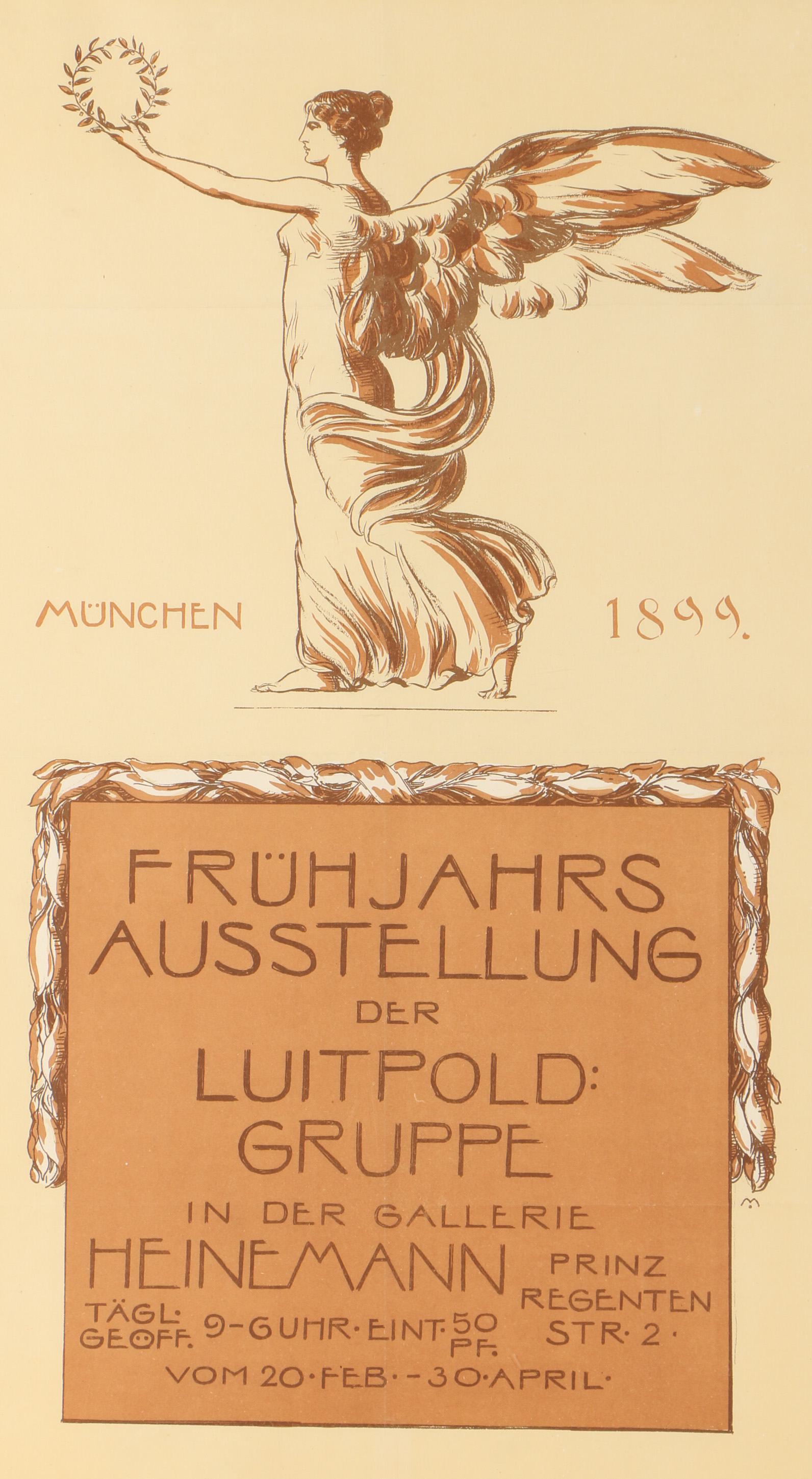 Lithograph Exhibition Poster "Luitpold: Gruppe Gallerie Hermann"