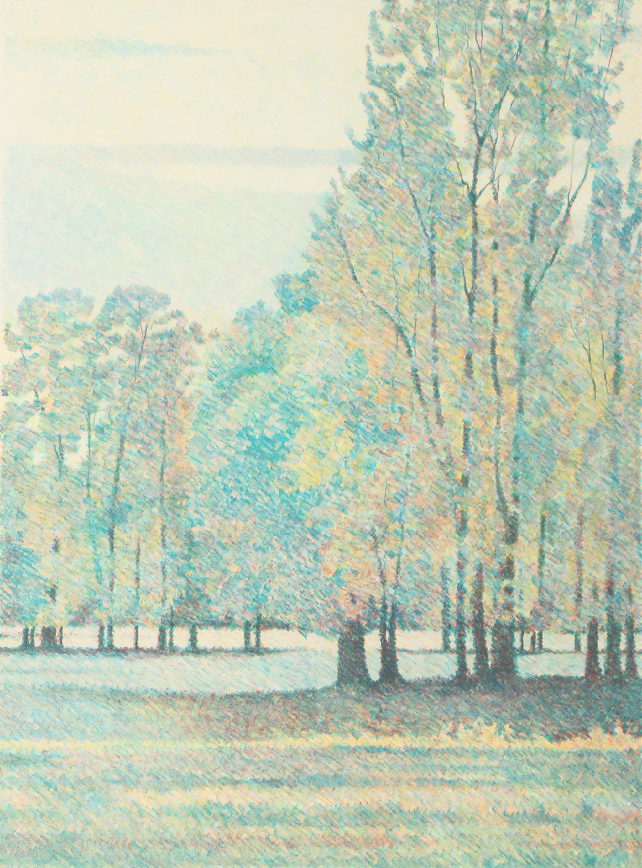 Mike Pease Limited Edition Lithograph "Sauvie's Island - Center"