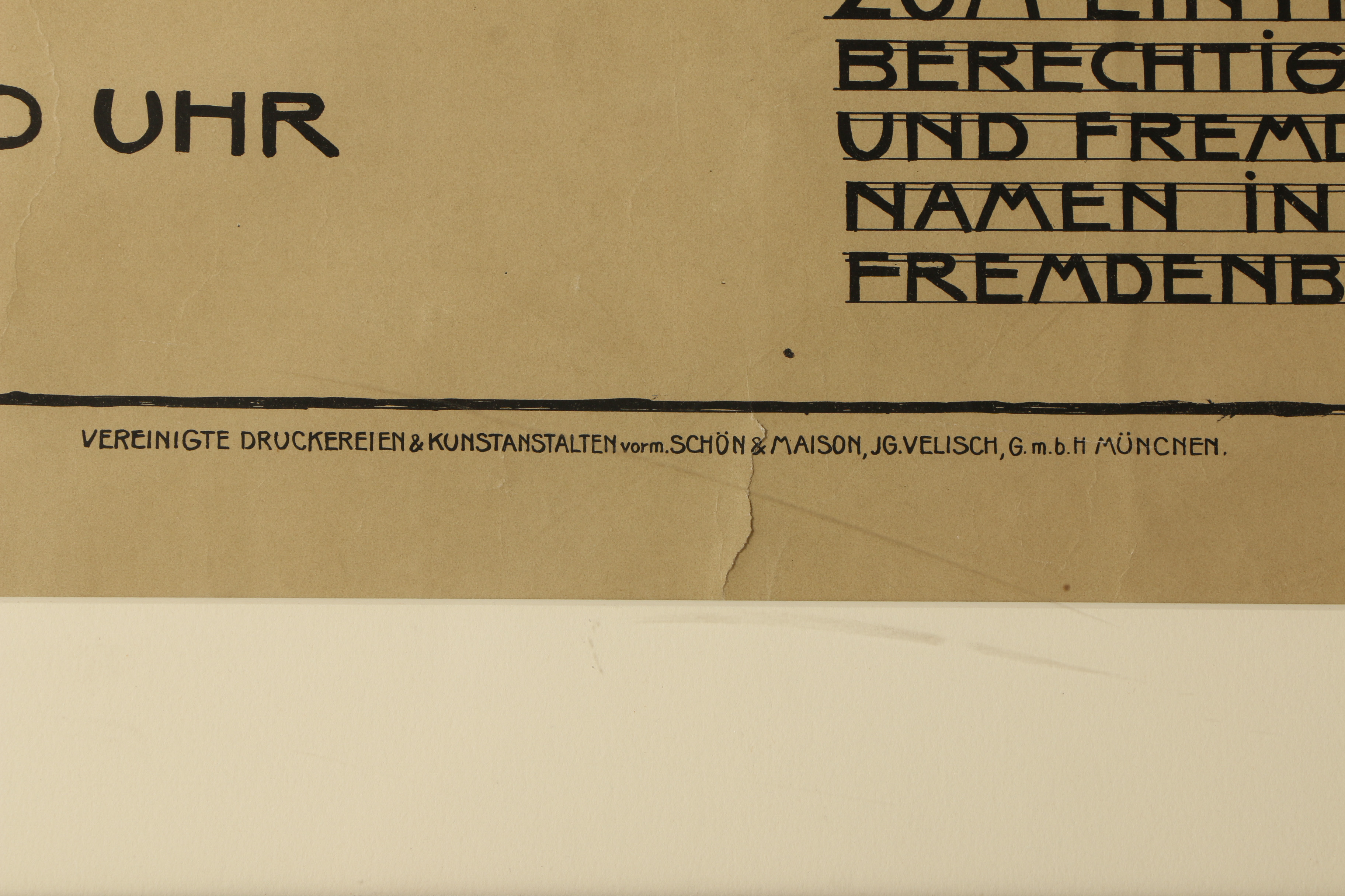 Lithograph German Exhibition Poster "Kunst-Verein Munchen"