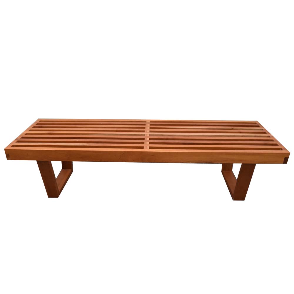 Danish Modern Bench in the Style of George Nelson