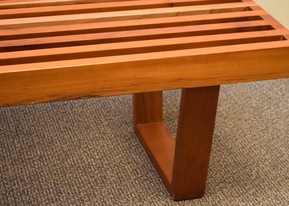 Danish Modern Bench in the Style of George Nelson