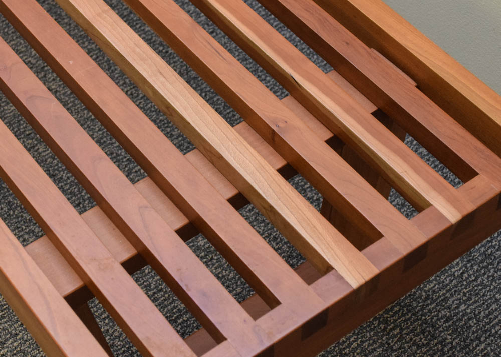 Danish Modern Bench in the Style of George Nelson